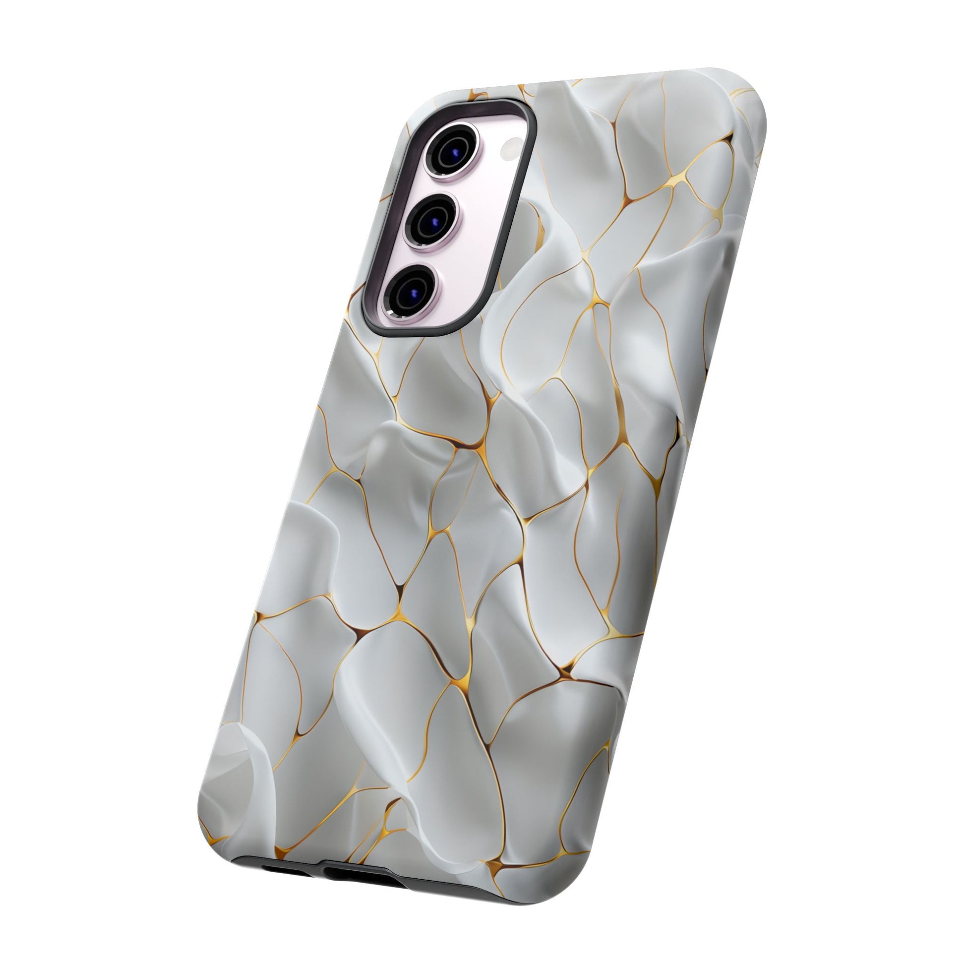 Elegant Phone Case with Golden Accents, Protective Mobile Cover, Stylish Tech Accessory, Perfect Gift for Any Occasion