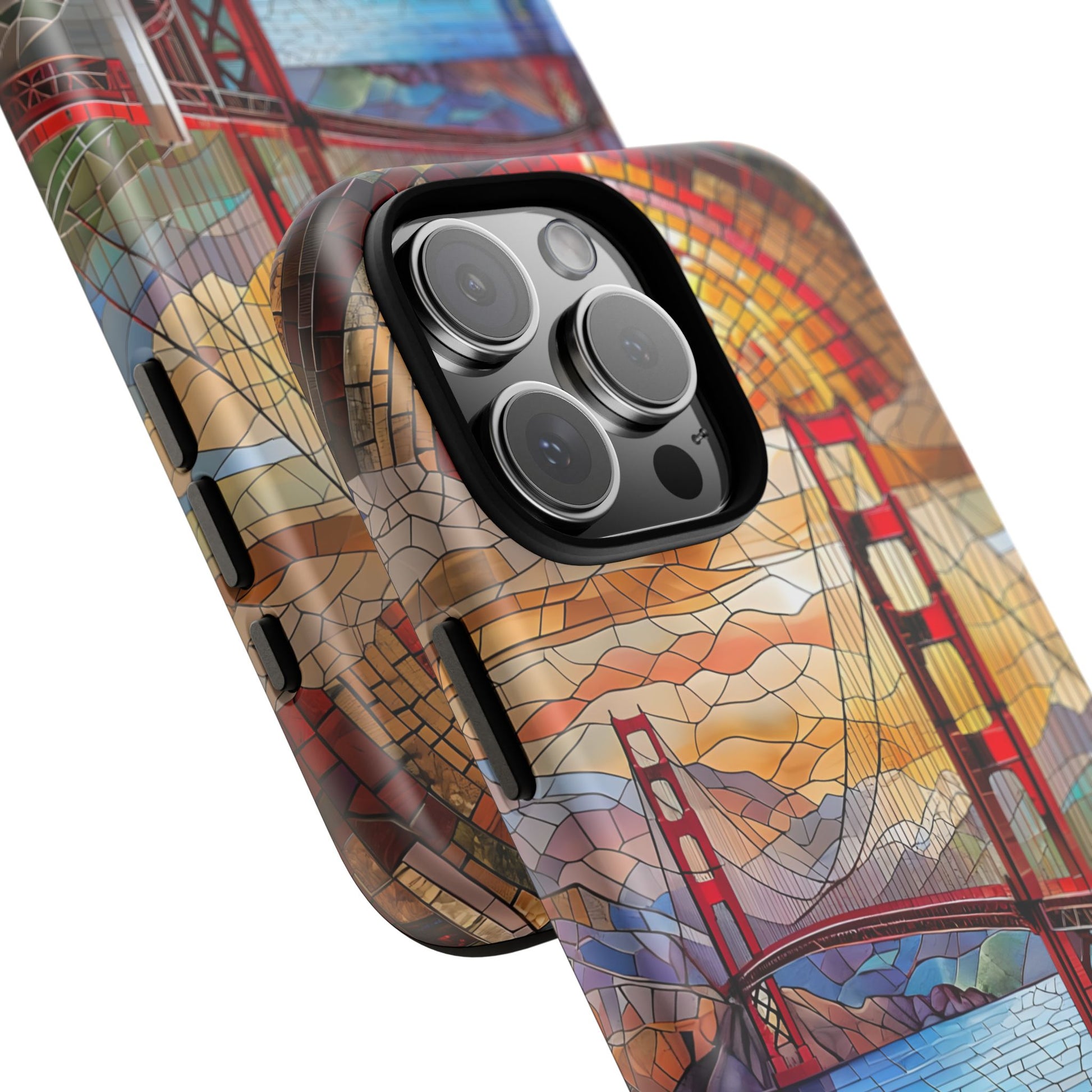 Golden Gate Bridge Phone Case, Artistic Phone Cover, Unique Gift for Travelers, Vibrant Cell Phone Accessory, Nature-Inspired Design
