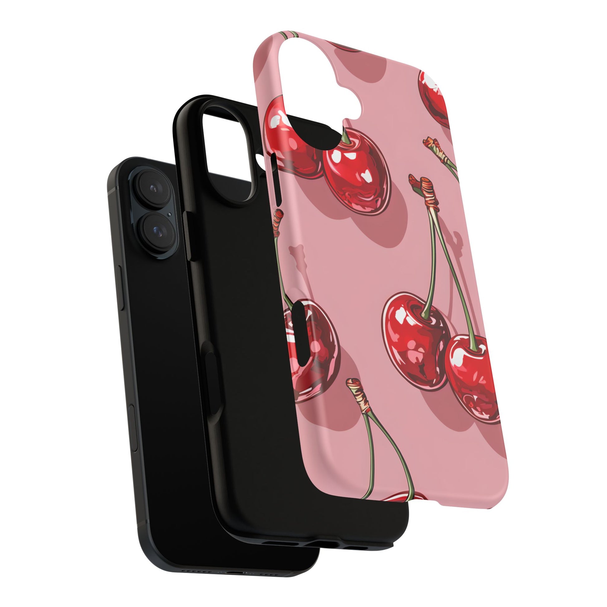 Cherry Blossom Phone Case, Tough Phone Cover, Cute Cherry Design, Summer Vibes, Phone Accessory, Gift for Her