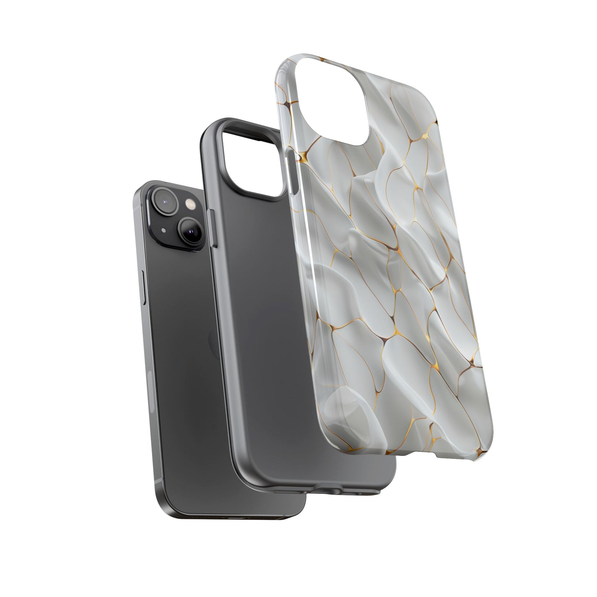Elegant Phone Case with Golden Accents, Protective Mobile Cover, Stylish Tech Accessory, Perfect Gift for Any Occasion