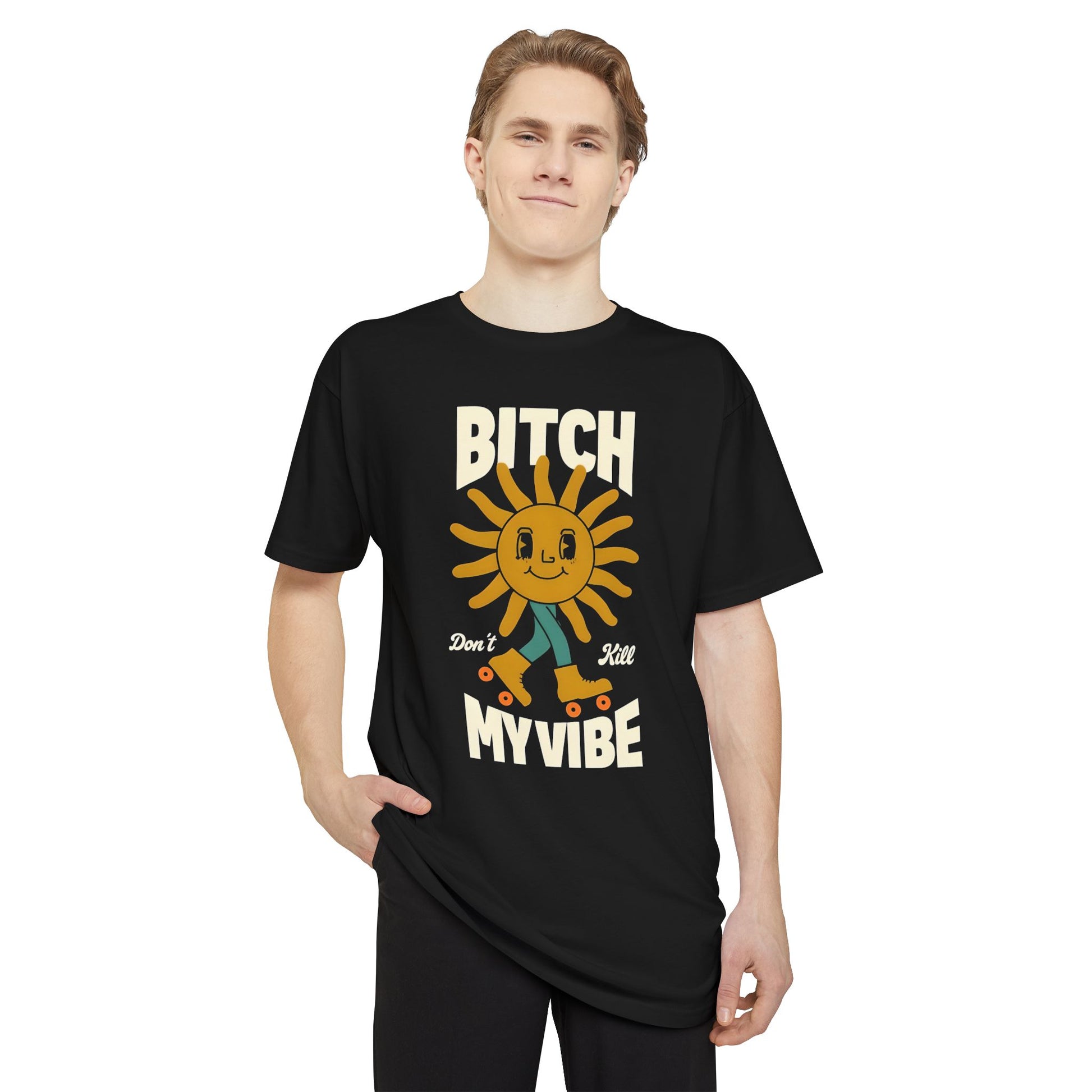 Unisex Long Body Urban Tee - Retro Vibe Graphic T-Shirt, Casual Streetwear, Gift for Friends, Music Festivals, Skate Culture