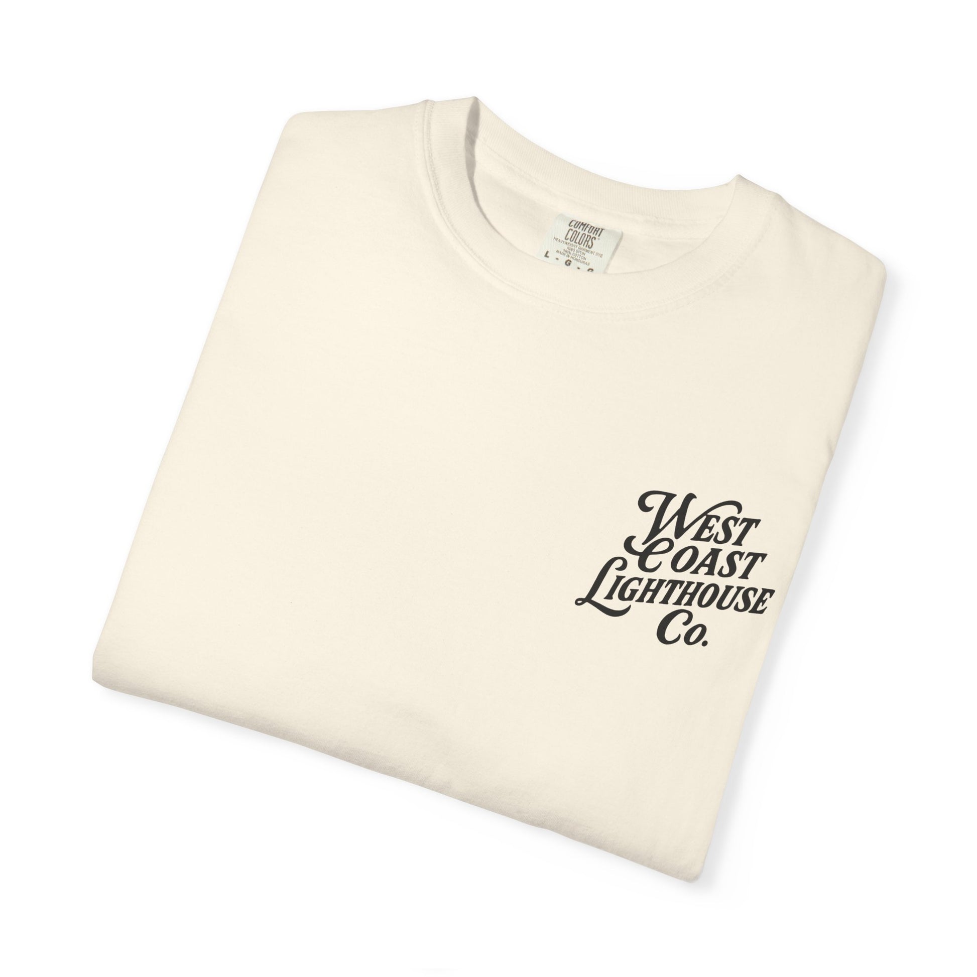 West Coast Lighthouse Unisex T-Shirt, Nautical Graphic Tee, Beach Lover Gift, Relaxed Fit, Summer Essentials, Vacation Wear