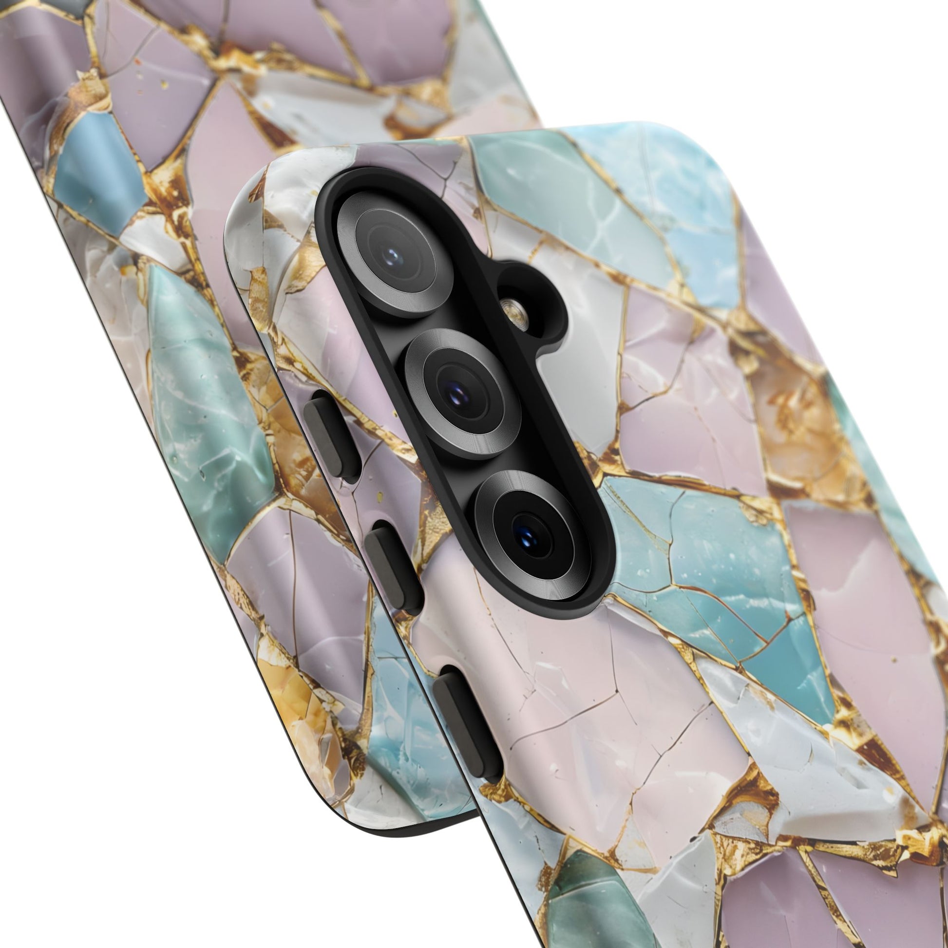 Colorful Phone Case - Tough Cases with Elegant Marble Design, Stylish Cover for Everyday Use, Gift for Her, Tech Accessory