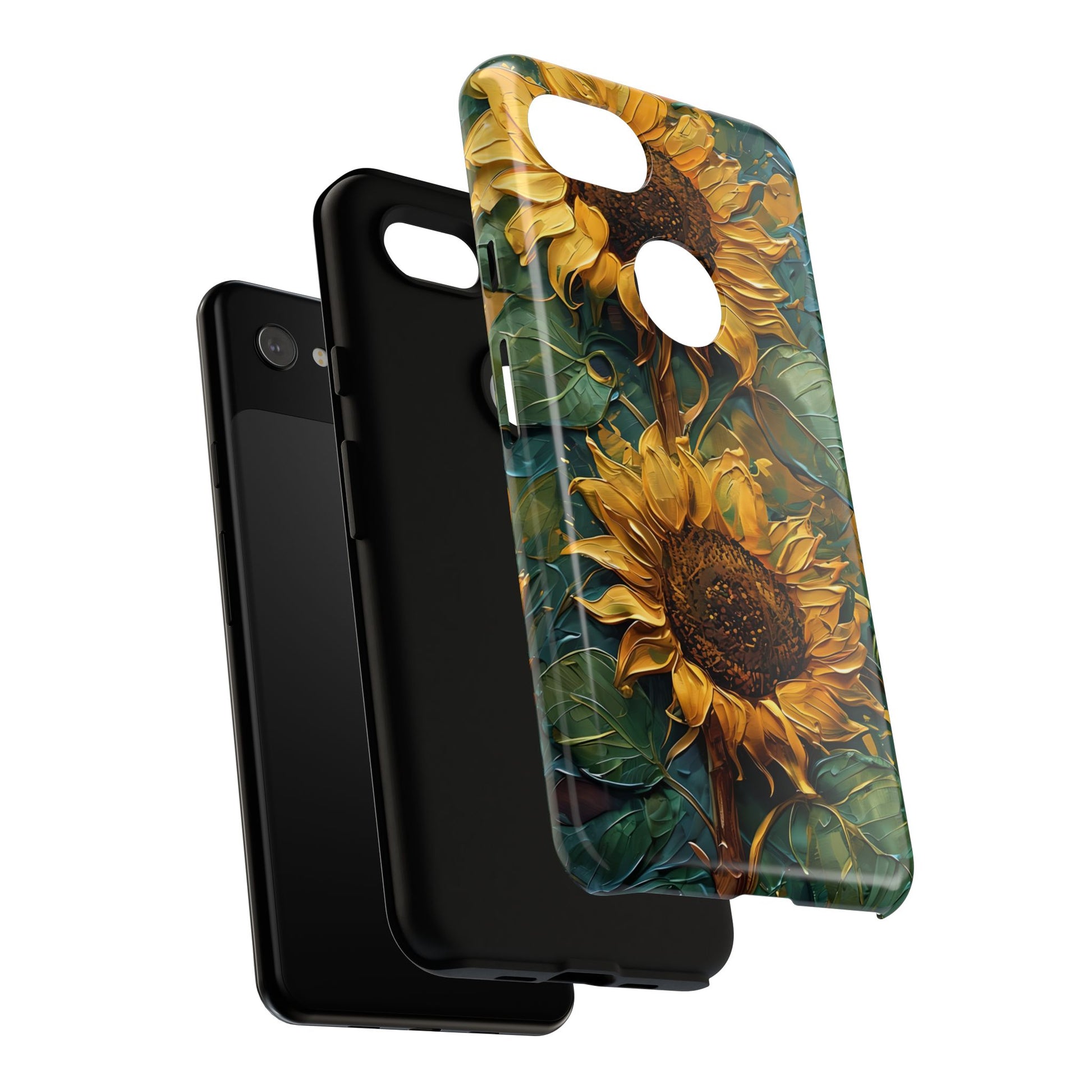 Sunflower Tough Phone Case - Floral Protection, Gift for Nature Lovers, Customizable, Summer Vibes, Eco-Friendly Accessories