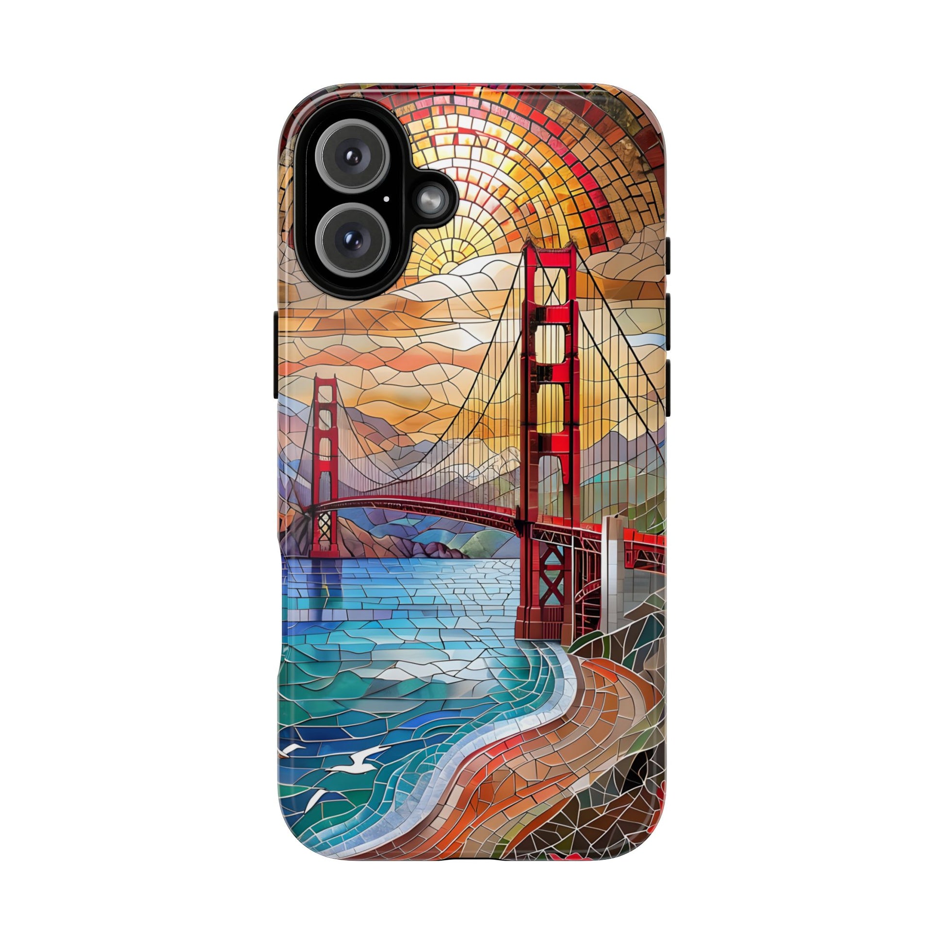 Golden Gate Bridge Phone Case, Artistic Phone Cover, Unique Gift for Travelers, Vibrant Cell Phone Accessory, Nature-Inspired Design
