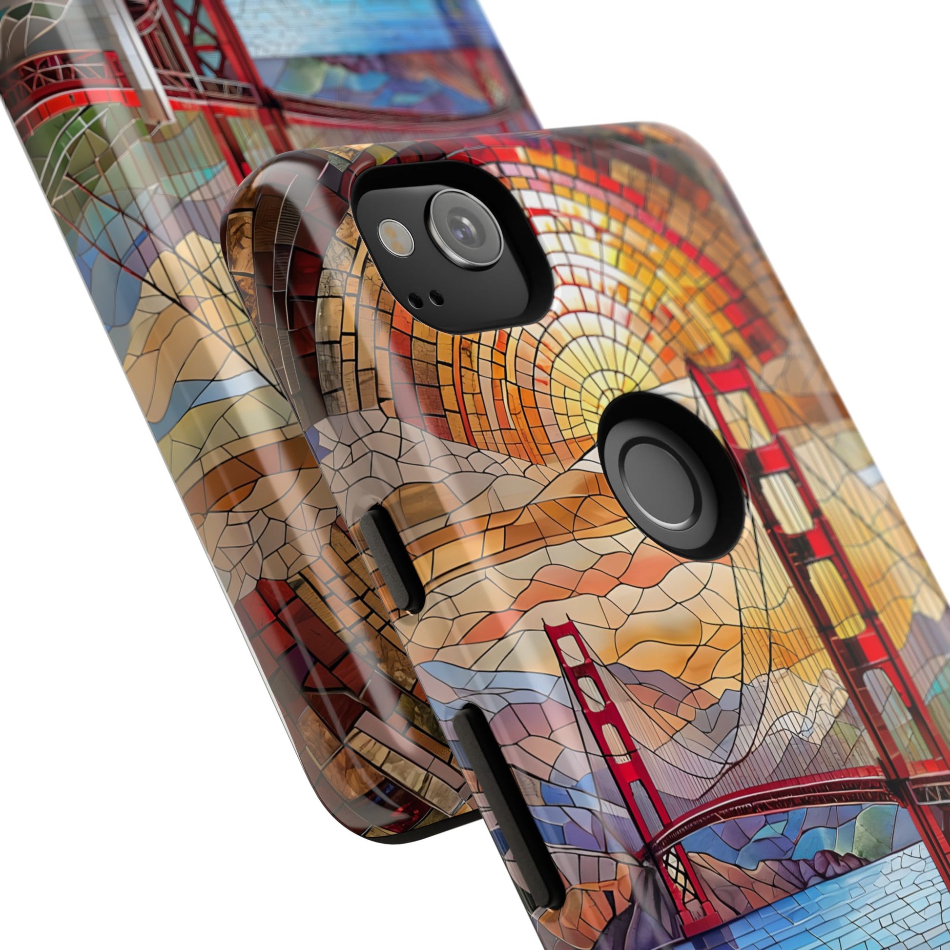 Golden Gate Bridge Phone Case, Artistic Phone Cover, Unique Gift for Travelers, Vibrant Cell Phone Accessory, Nature-Inspired Design