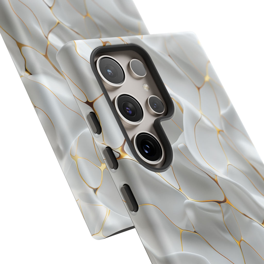 Elegant Phone Case with Golden Accents, Protective Mobile Cover, Stylish Tech Accessory, Perfect Gift for Any Occasion