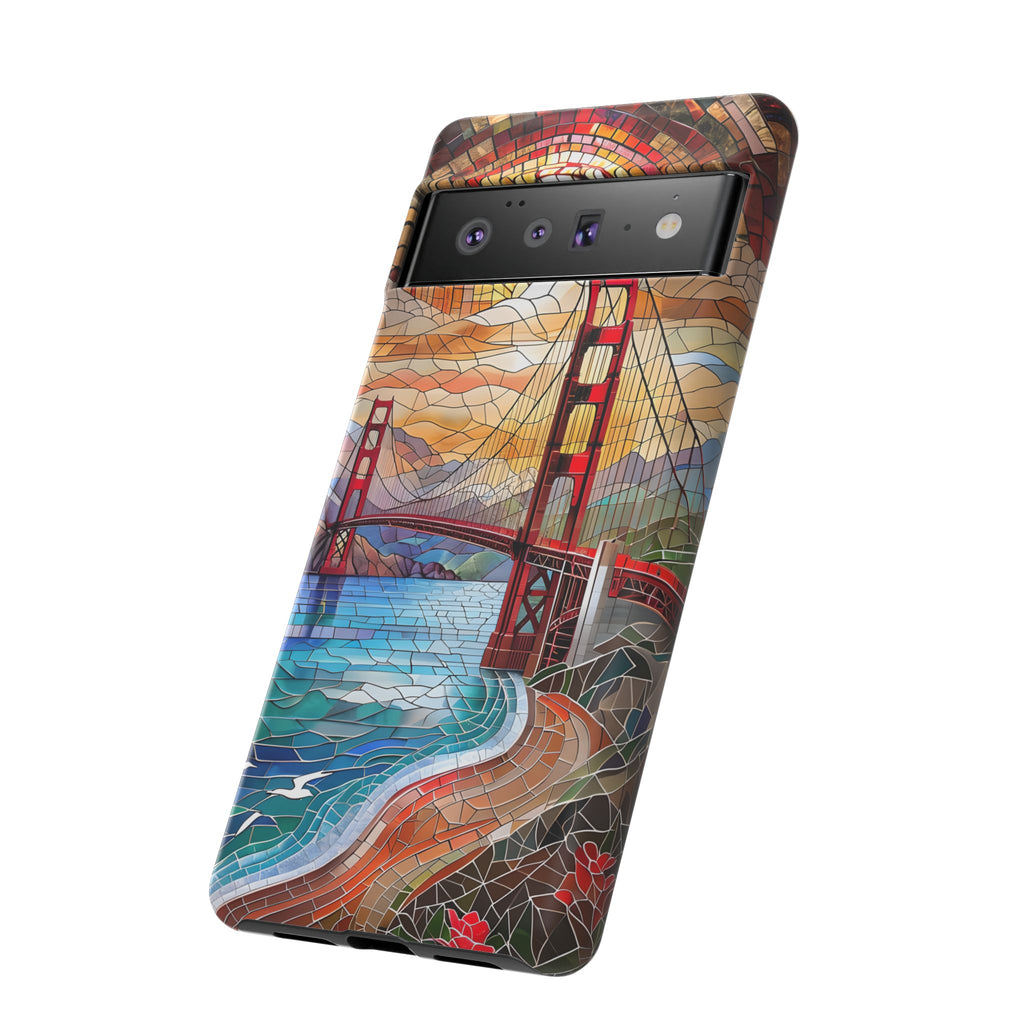 Golden Gate Bridge Phone Case, Artistic Phone Cover, Unique Gift for Travelers, Vibrant Cell Phone Accessory, Nature-Inspired Design