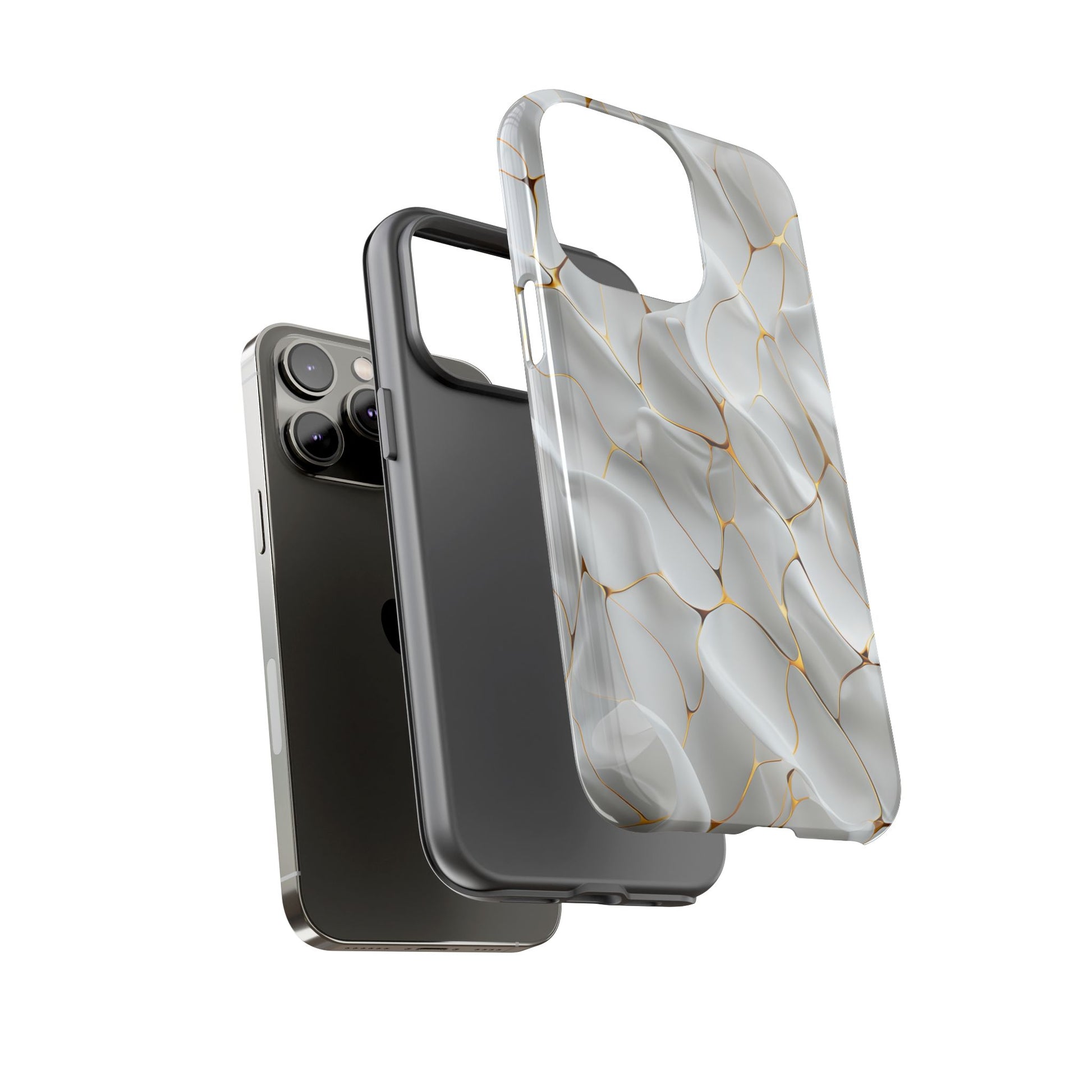 Elegant Phone Case with Golden Accents, Protective Mobile Cover, Stylish Tech Accessory, Perfect Gift for Any Occasion