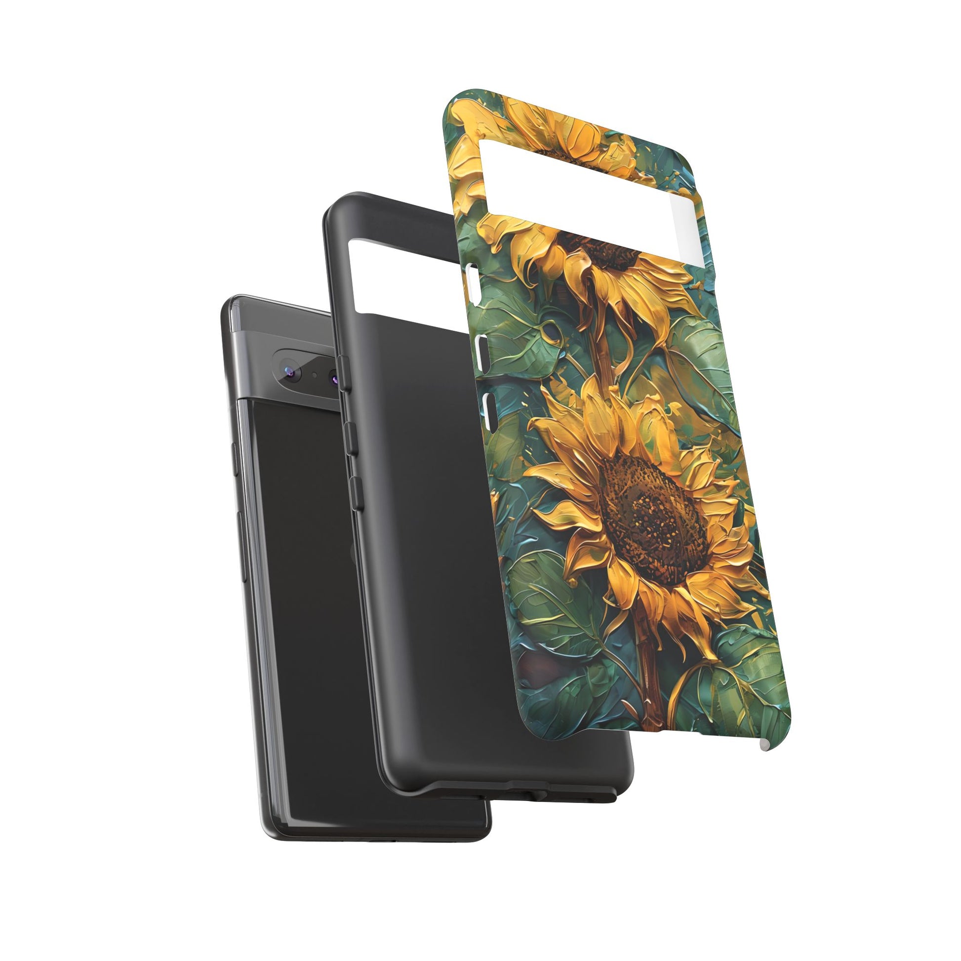 Sunflower Tough Phone Case - Floral Protection, Gift for Nature Lovers, Customizable, Summer Vibes, Eco-Friendly Accessories