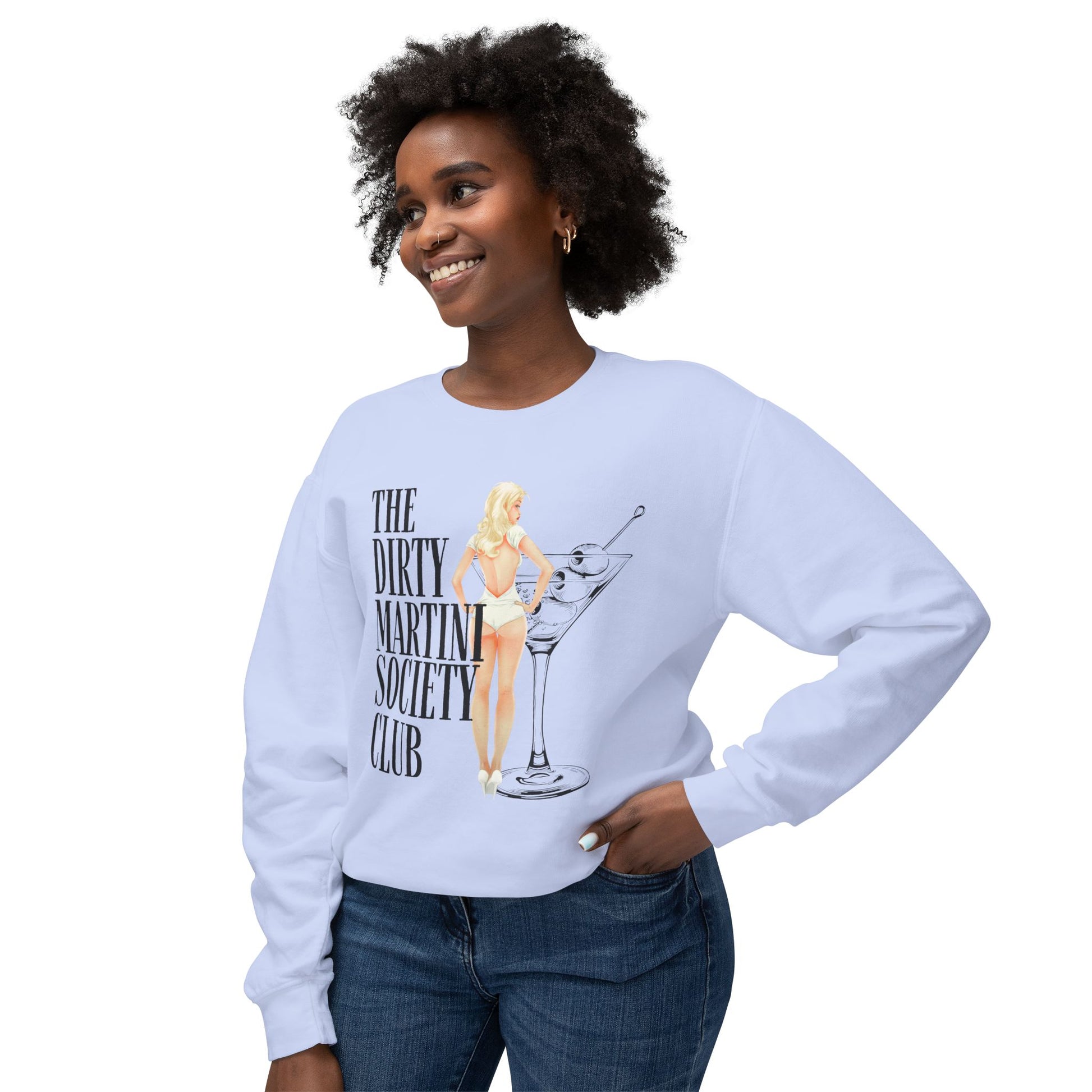 The Dirty Martini Society Club Unisex Crewneck Sweatshirt, Funny Party Gift, Cocktail Lover Apparel, Cozy Outing Top, Trendy Fashion [...]