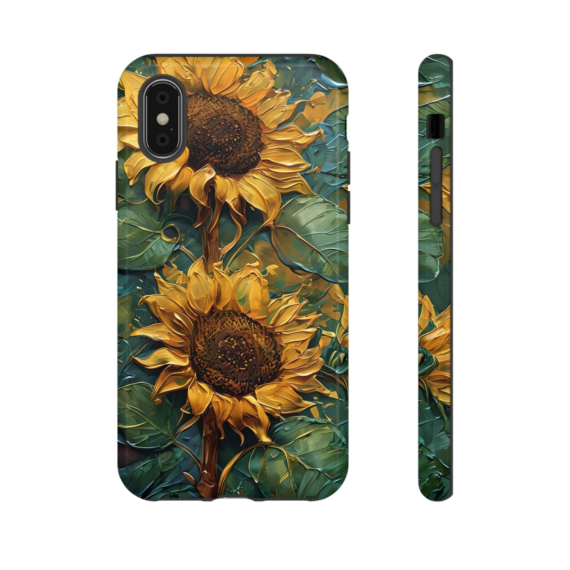 Sunflower Tough Phone Case - Floral Protection, Gift for Nature Lovers, Customizable, Summer Vibes, Eco-Friendly Accessories