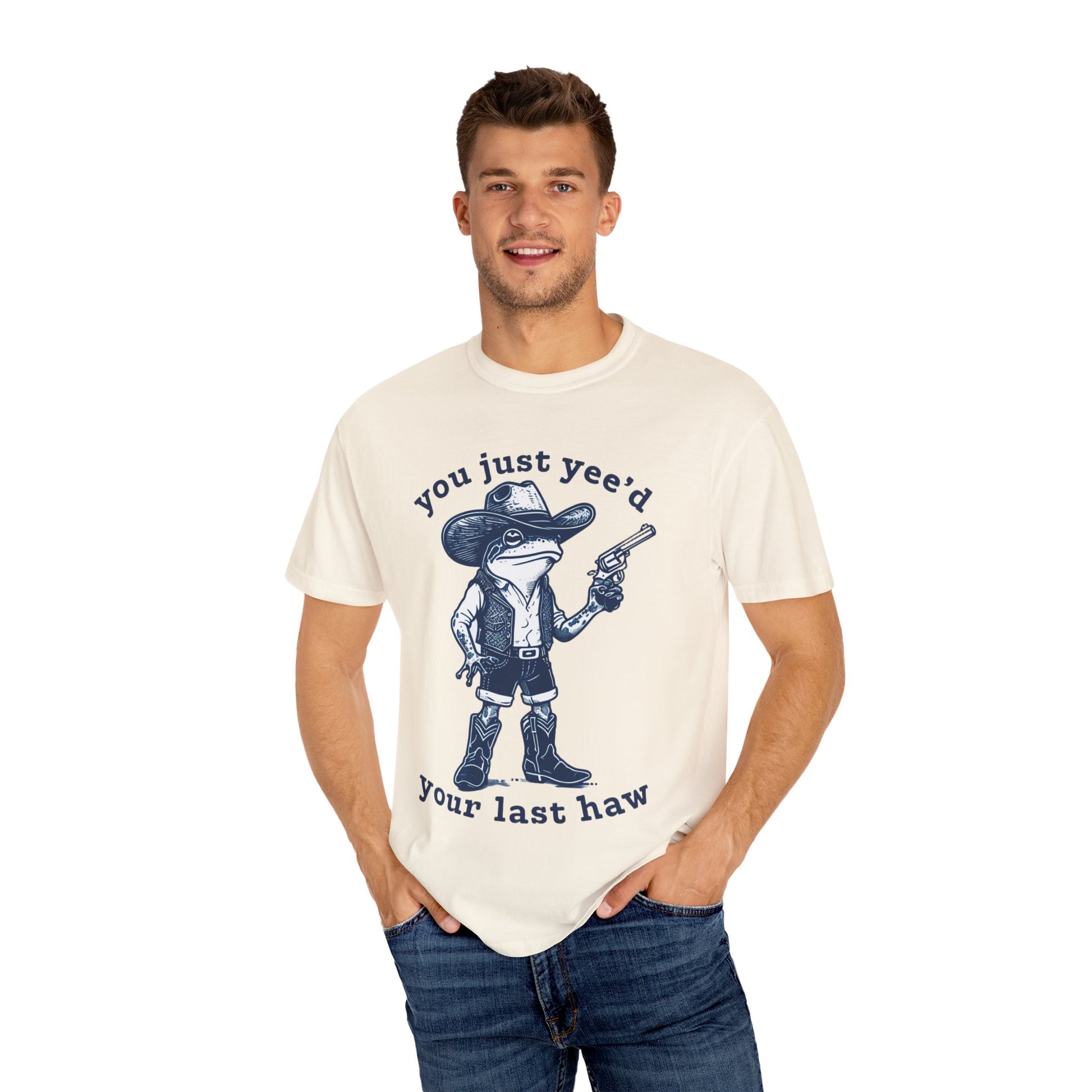 Vintage Cowboy Frog Tee - Fun Gift for Western Lovers, Unisex T-Shirt, Casual Wear, Gift for Him or Her, Humorous Apparel