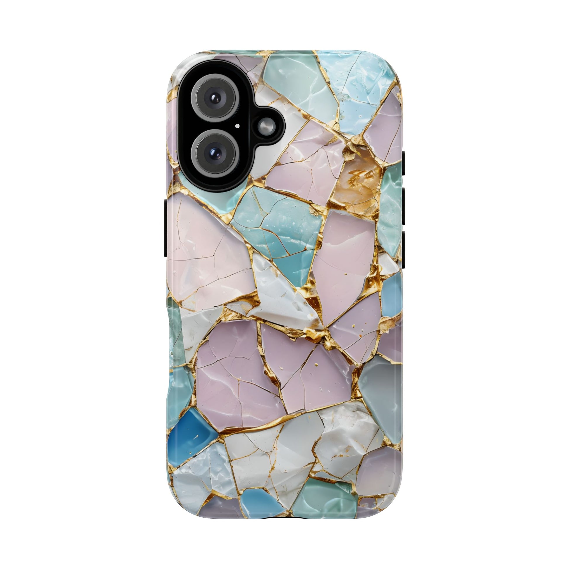 Colorful Phone Case - Tough Cases with Elegant Marble Design, Stylish Cover for Everyday Use, Gift for Her, Tech Accessory