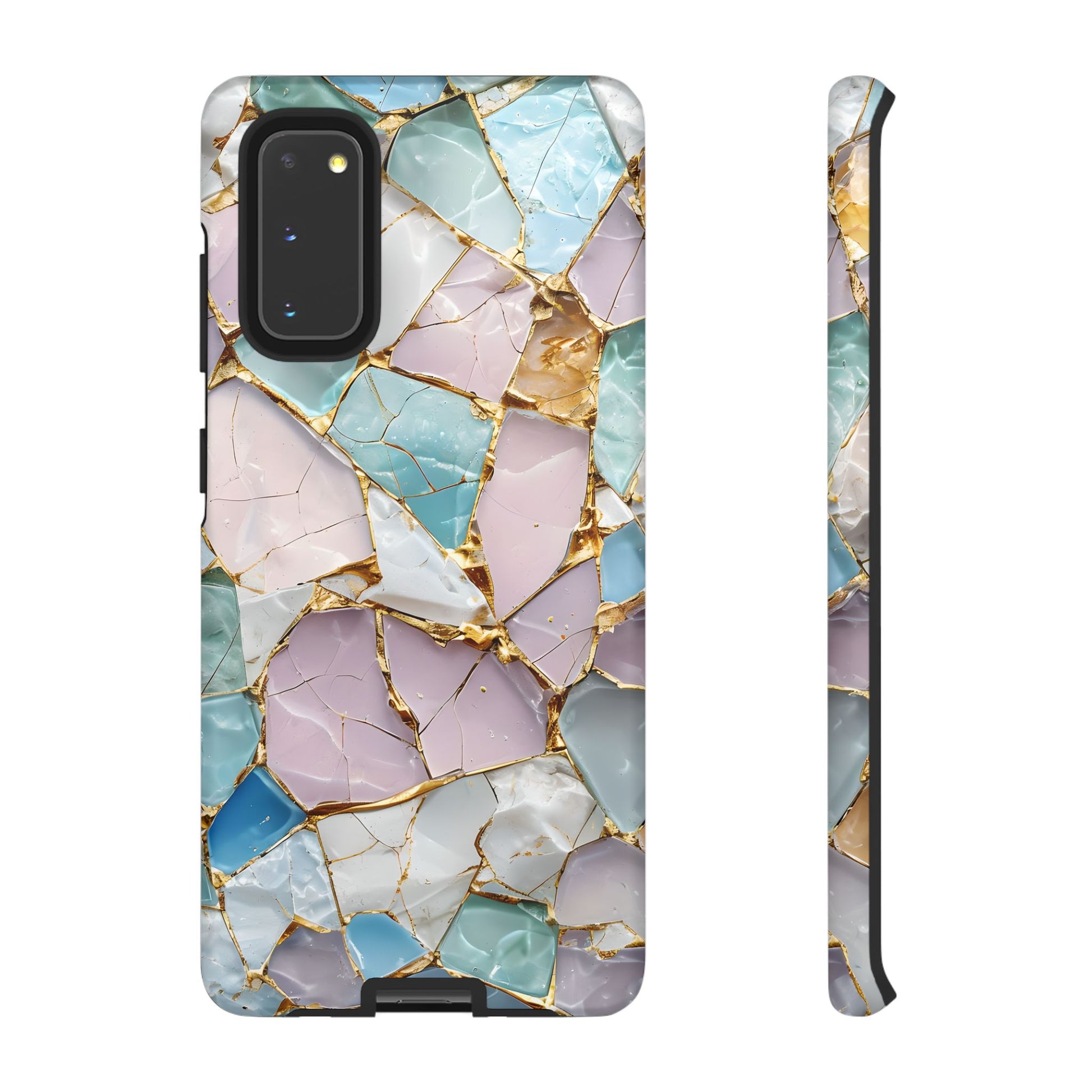 Colorful Phone Case - Tough Cases with Elegant Marble Design, Stylish Cover for Everyday Use, Gift for Her, Tech Accessory
