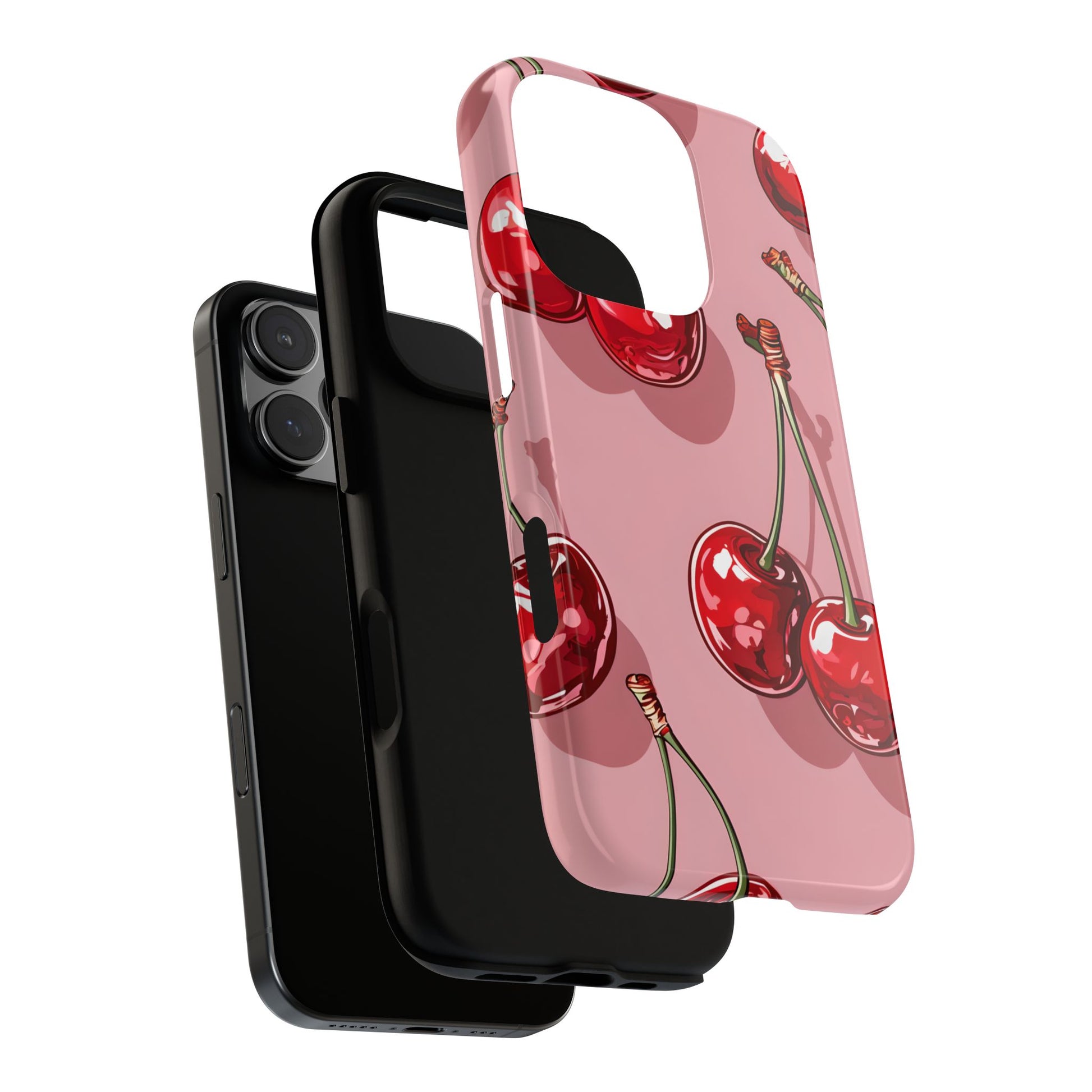 Cherry Blossom Phone Case, Tough Phone Cover, Cute Cherry Design, Summer Vibes, Phone Accessory, Gift for Her