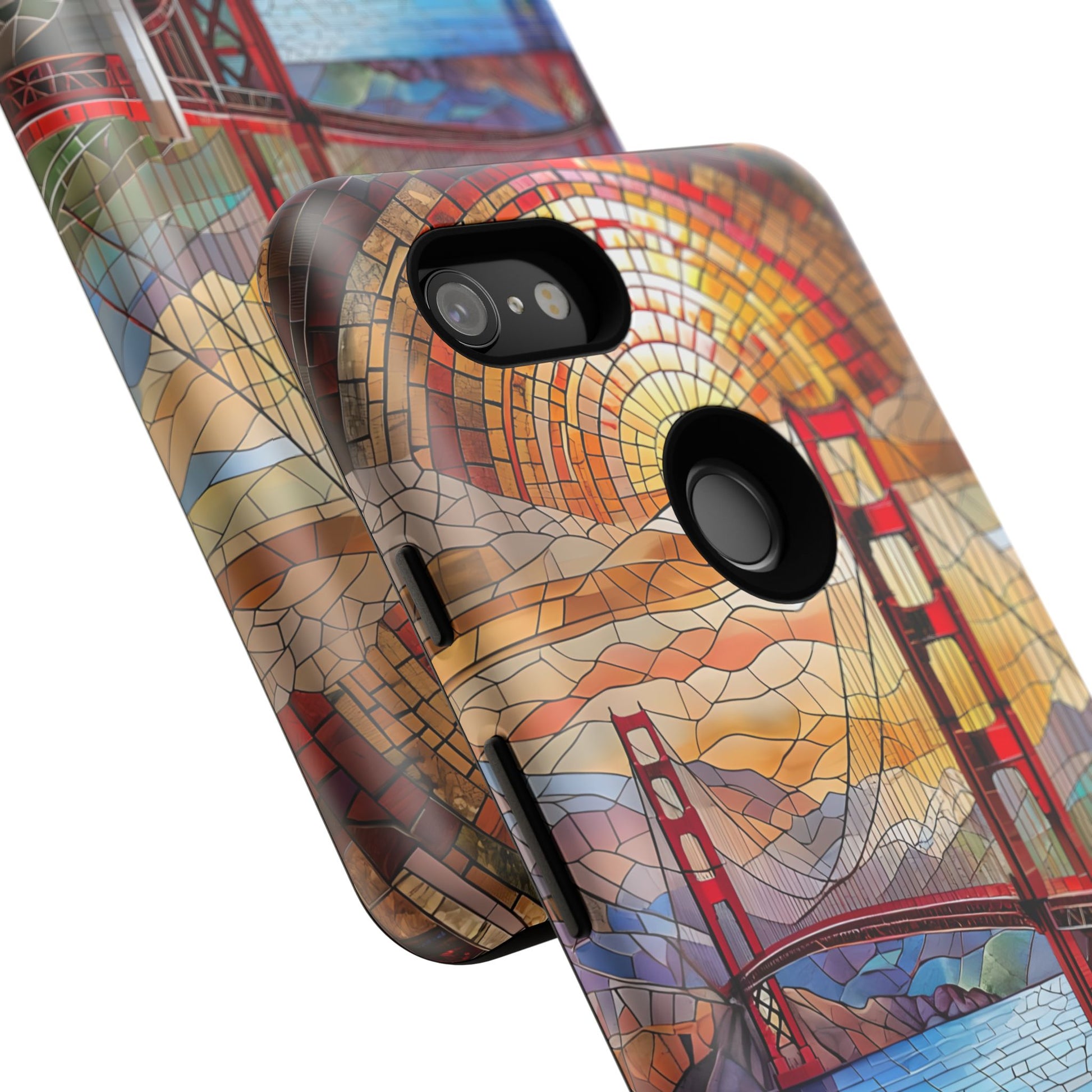 Golden Gate Bridge Phone Case, Artistic Phone Cover, Unique Gift for Travelers, Vibrant Cell Phone Accessory, Nature-Inspired Design