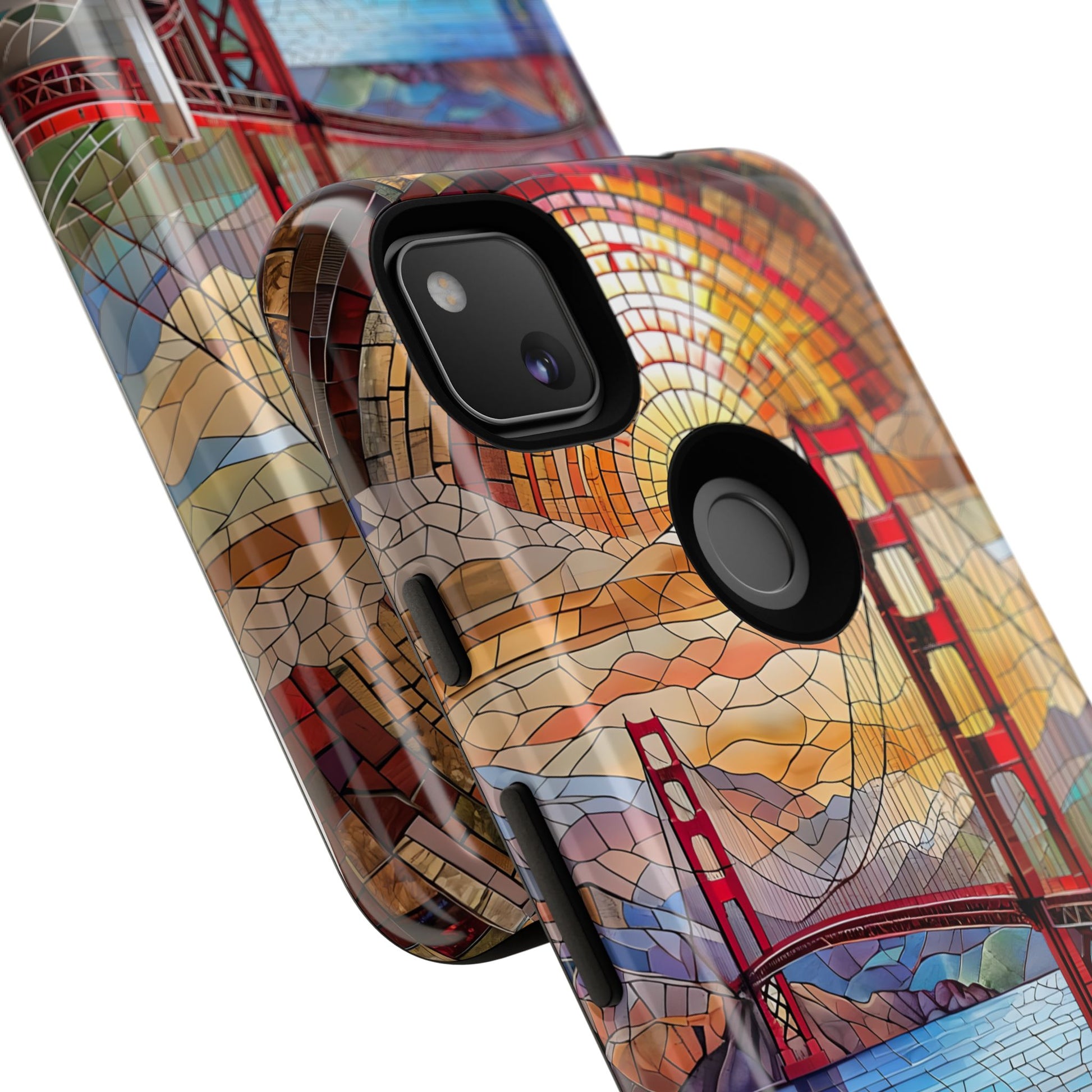 Golden Gate Bridge Phone Case, Artistic Phone Cover, Unique Gift for Travelers, Vibrant Cell Phone Accessory, Nature-Inspired Design