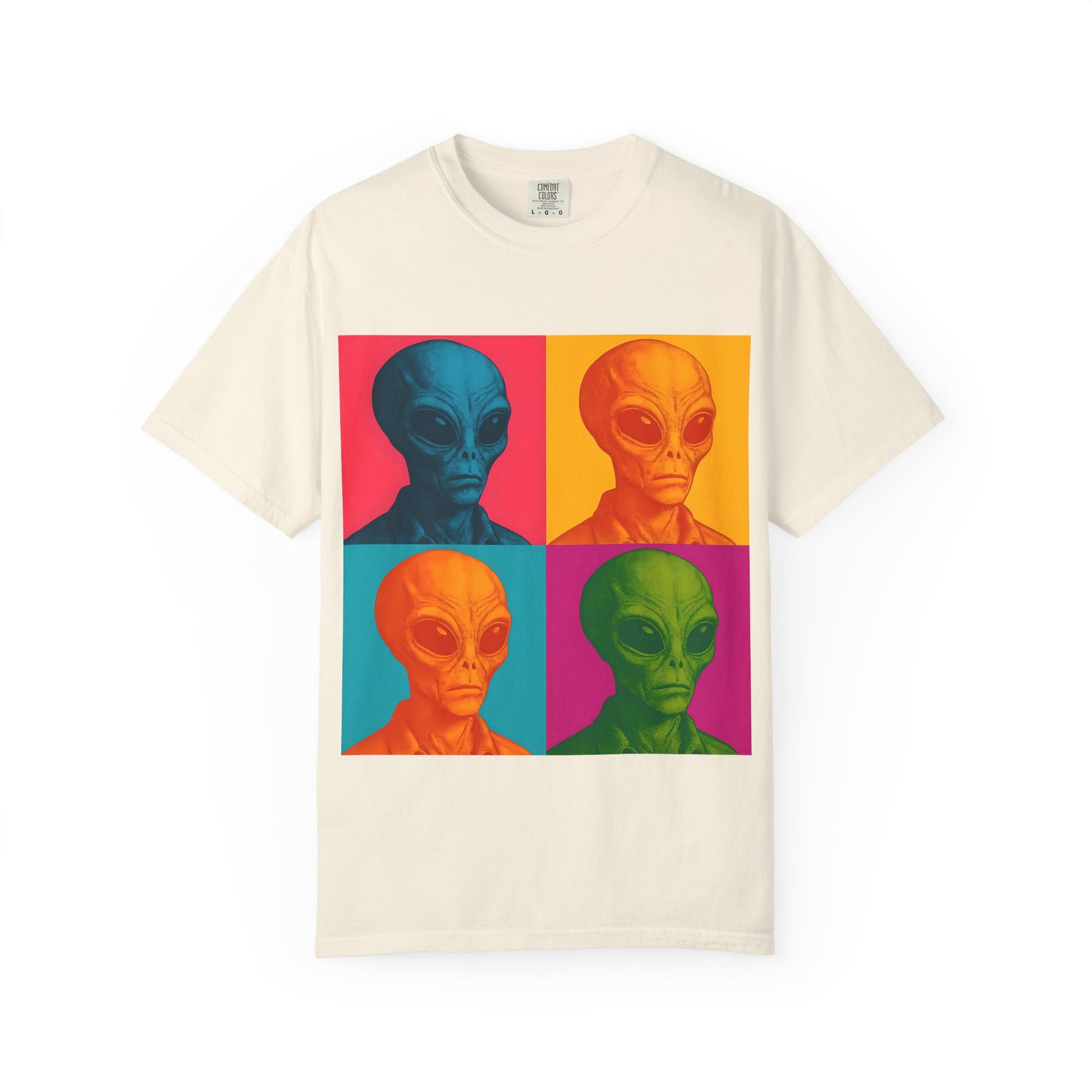 Pop Art Alien T-Shirt | Casual Wear, Gifts for Sci-Fi Fans, Vintage Style, Unisex Graphic Tee, Summer Fashion