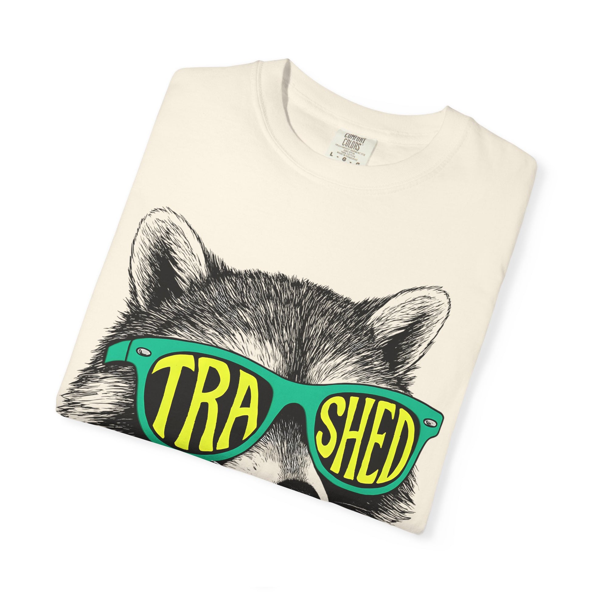 Trashed Raccoon Unisex T-Shirt, Graphic Tee for Nature Lovers, Casual Wear, Gift for Animal Lovers, Eco-Friendly Fashion