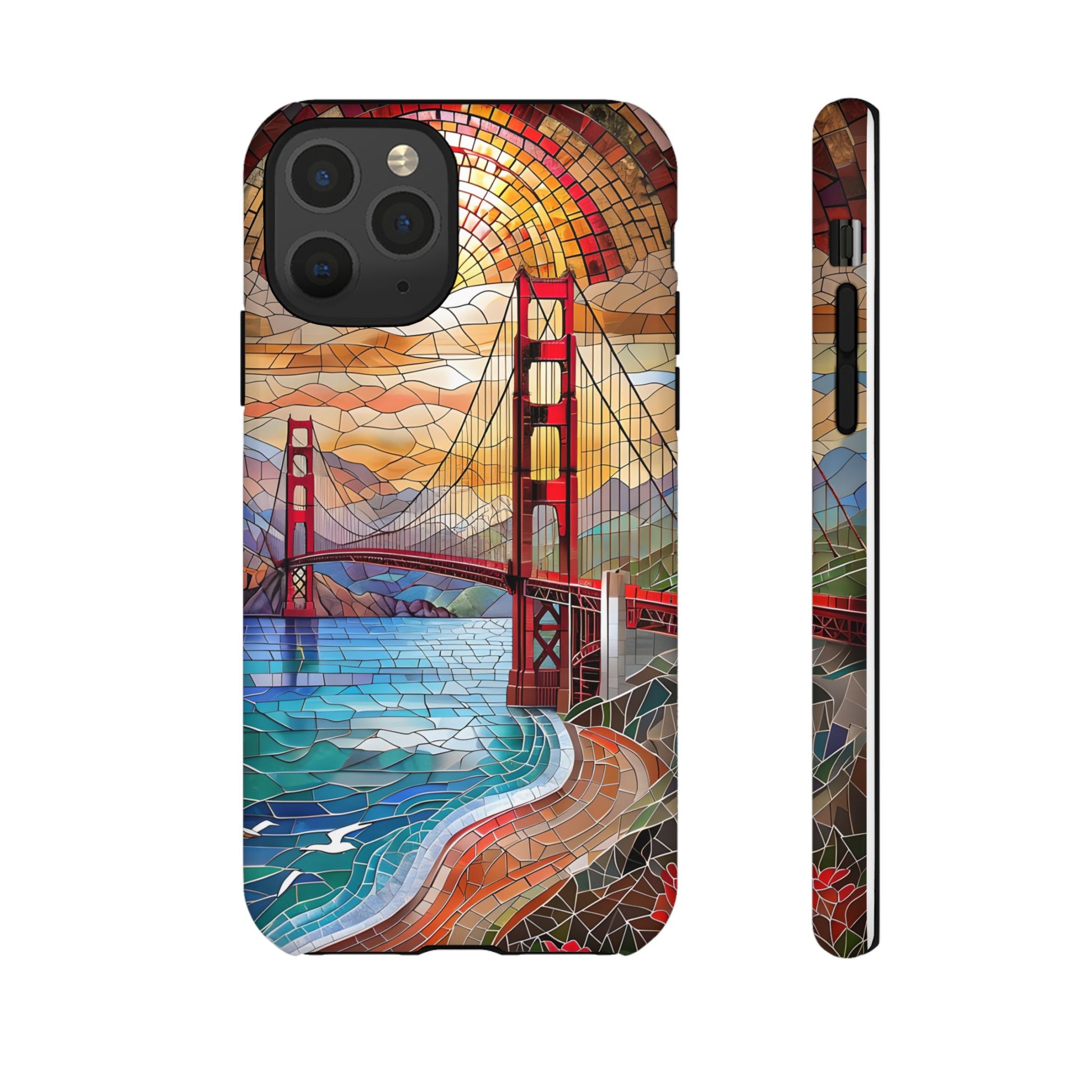 Golden Gate Bridge Phone Case, Artistic Phone Cover, Unique Gift for Travelers, Vibrant Cell Phone Accessory, Nature-Inspired Design