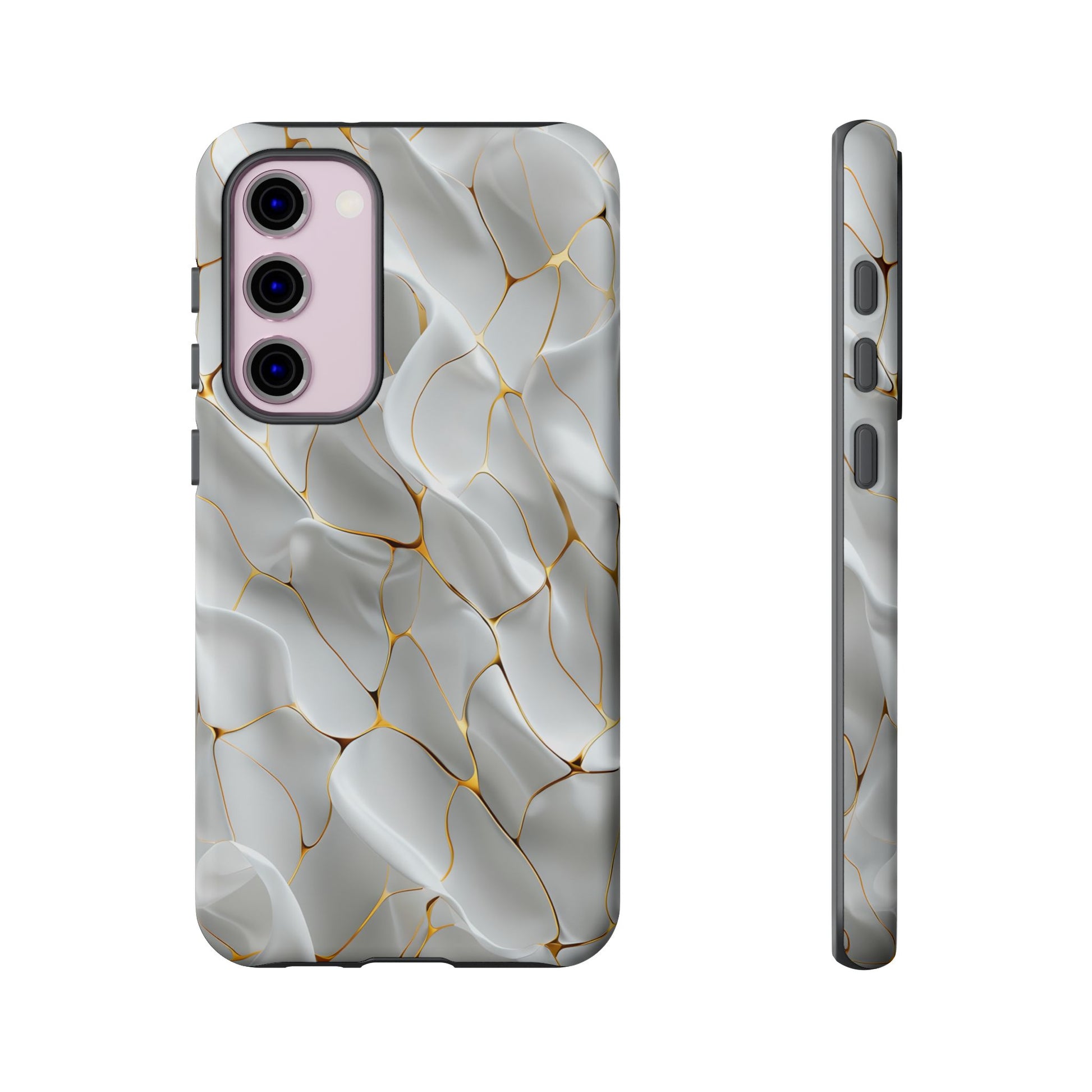 Elegant Phone Case with Golden Accents, Protective Mobile Cover, Stylish Tech Accessory, Perfect Gift for Any Occasion