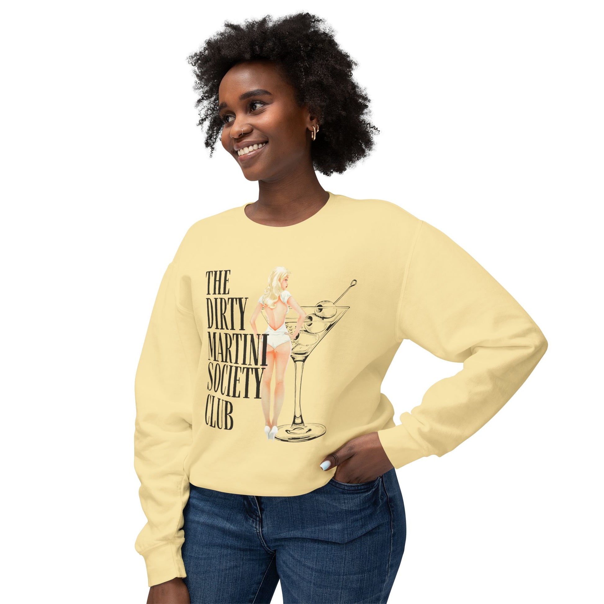 The Dirty Martini Society Club Unisex Crewneck Sweatshirt, Funny Party Gift, Cocktail Lover Apparel, Cozy Outing Top, Trendy Fashion [...]