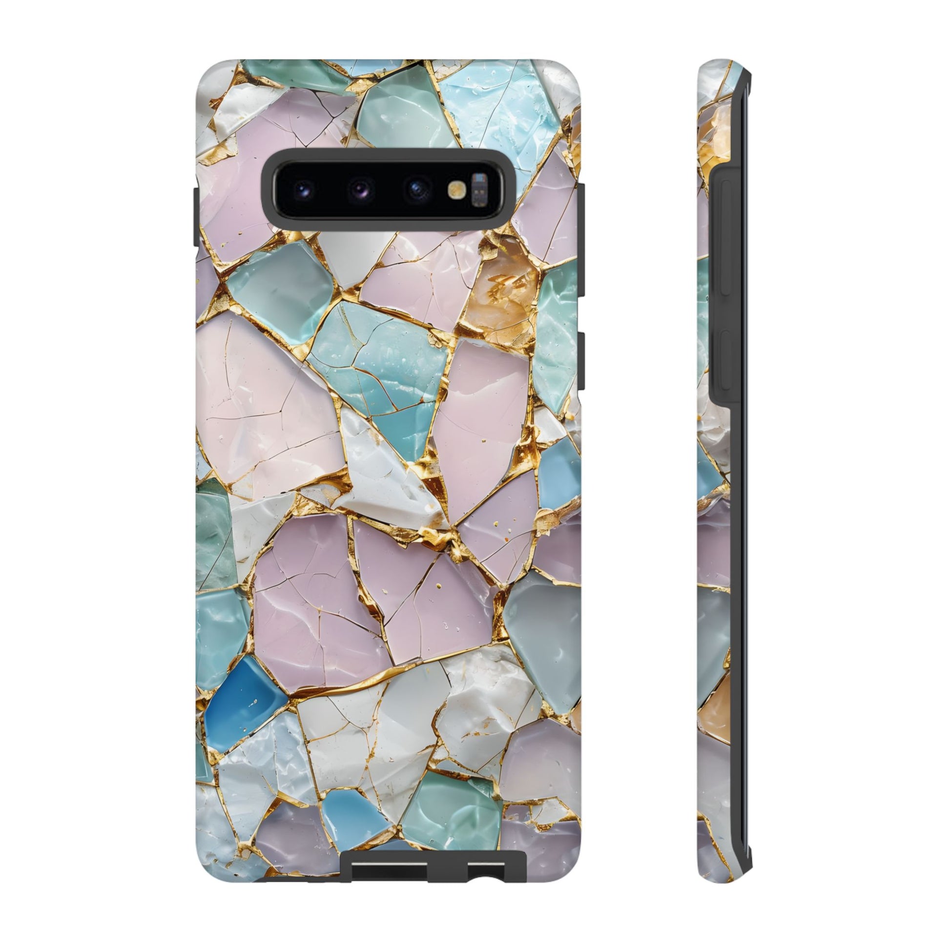 Colorful Phone Case - Tough Cases with Elegant Marble Design, Stylish Cover for Everyday Use, Gift for Her, Tech Accessory