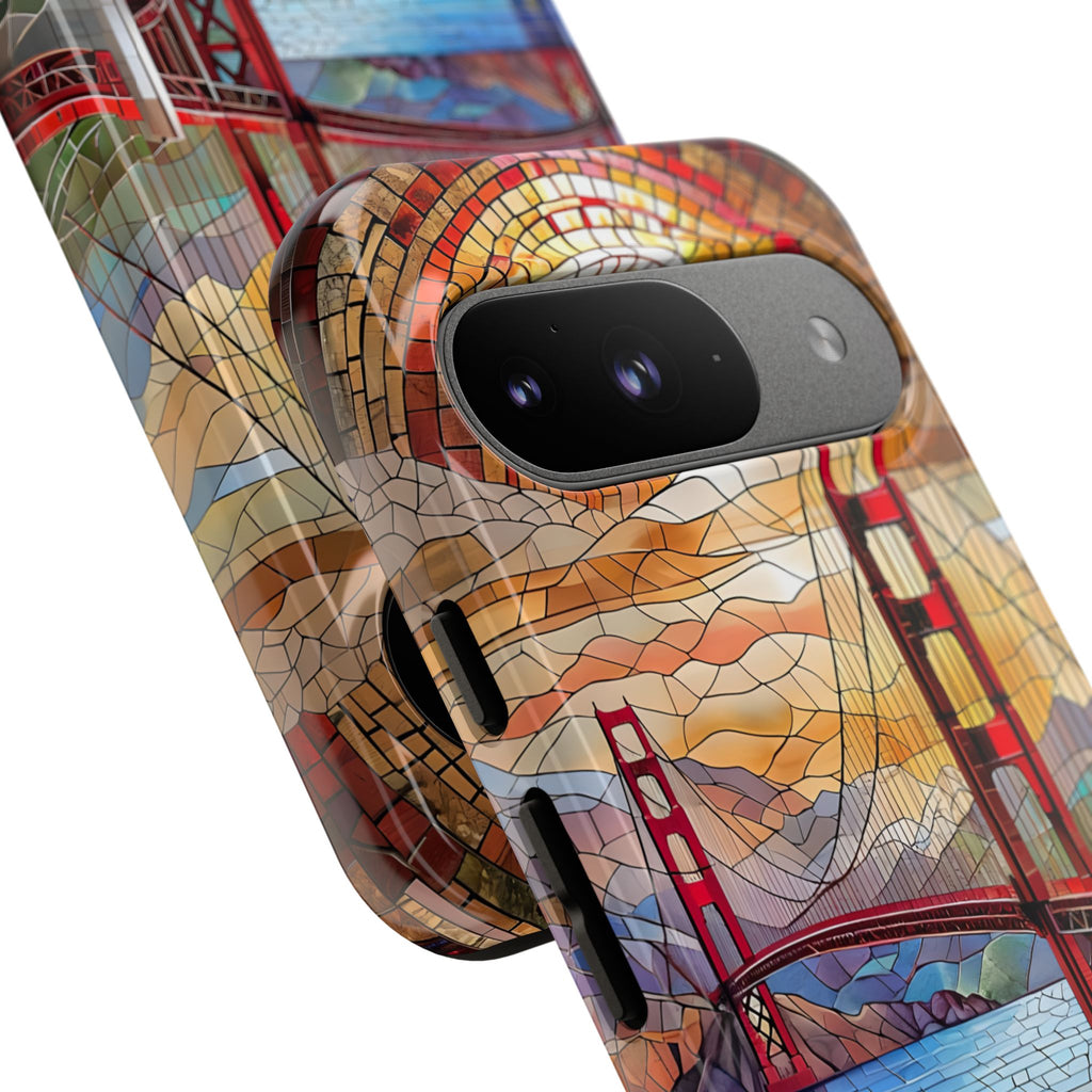 Golden Gate Bridge Phone Case, Artistic Phone Cover, Unique Gift for Travelers, Vibrant Cell Phone Accessory, Nature-Inspired Design
