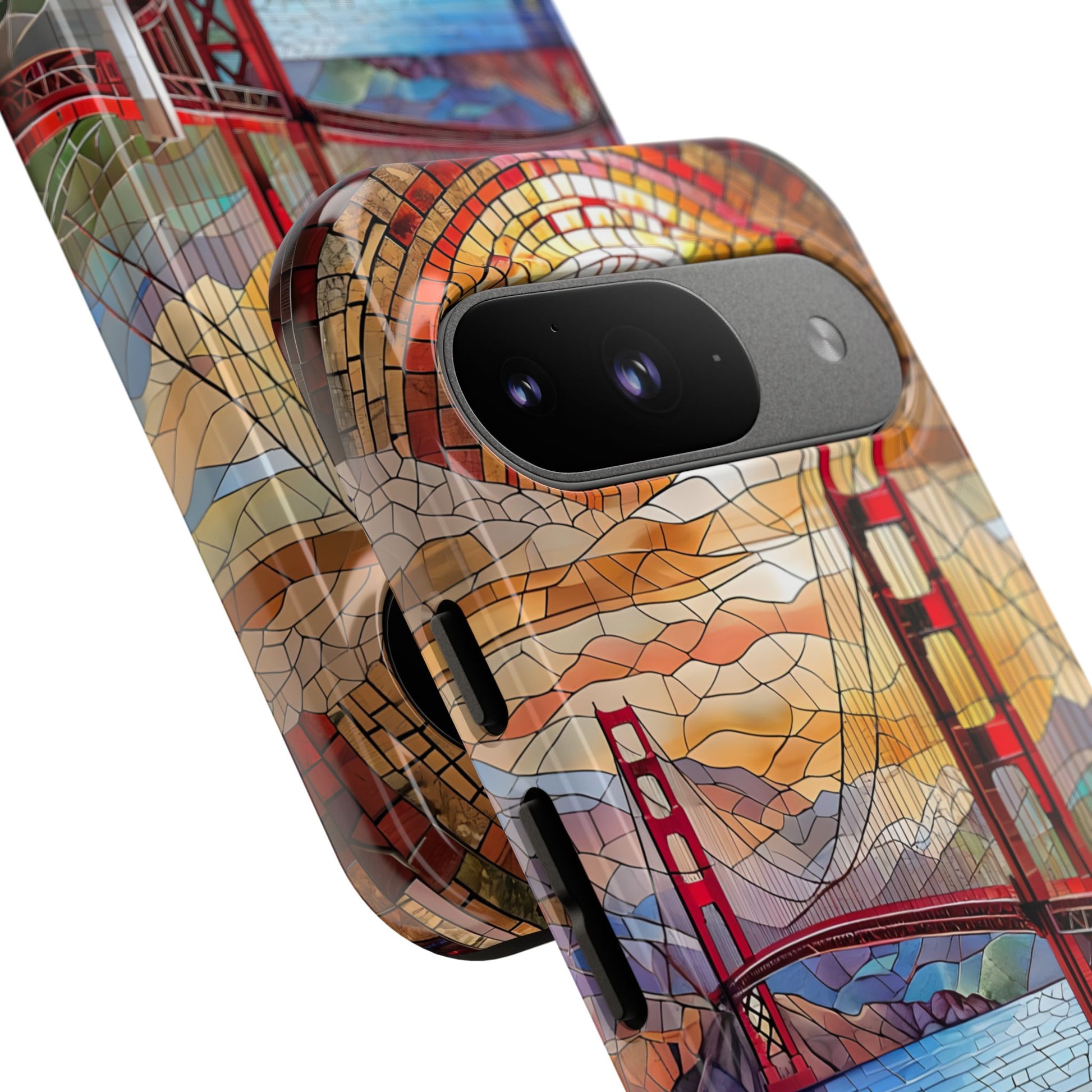 Golden Gate Bridge Phone Case, Artistic Phone Cover, Unique Gift for Travelers, Vibrant Cell Phone Accessory, Nature-Inspired Design