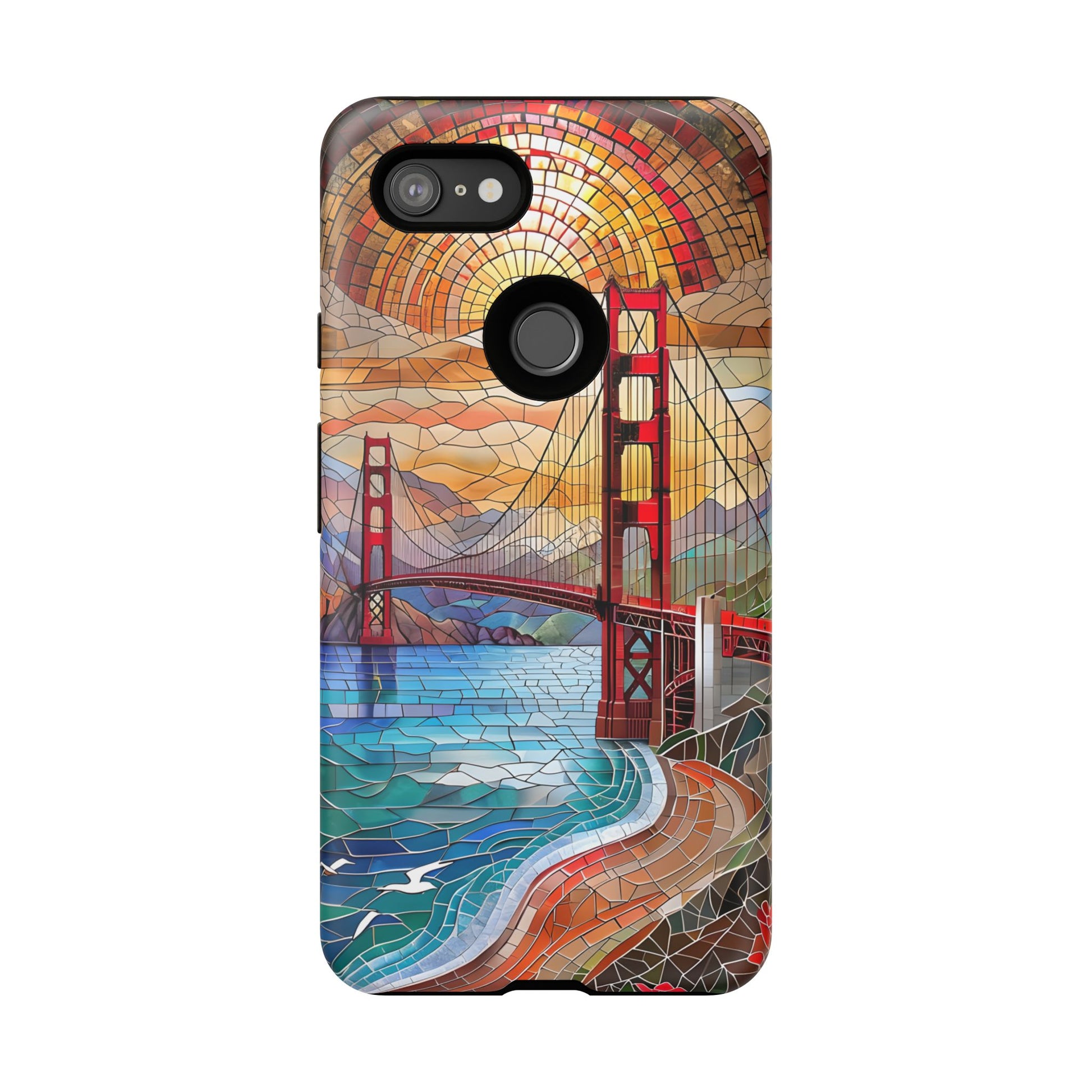 Golden Gate Bridge Phone Case, Artistic Phone Cover, Unique Gift for Travelers, Vibrant Cell Phone Accessory, Nature-Inspired Design