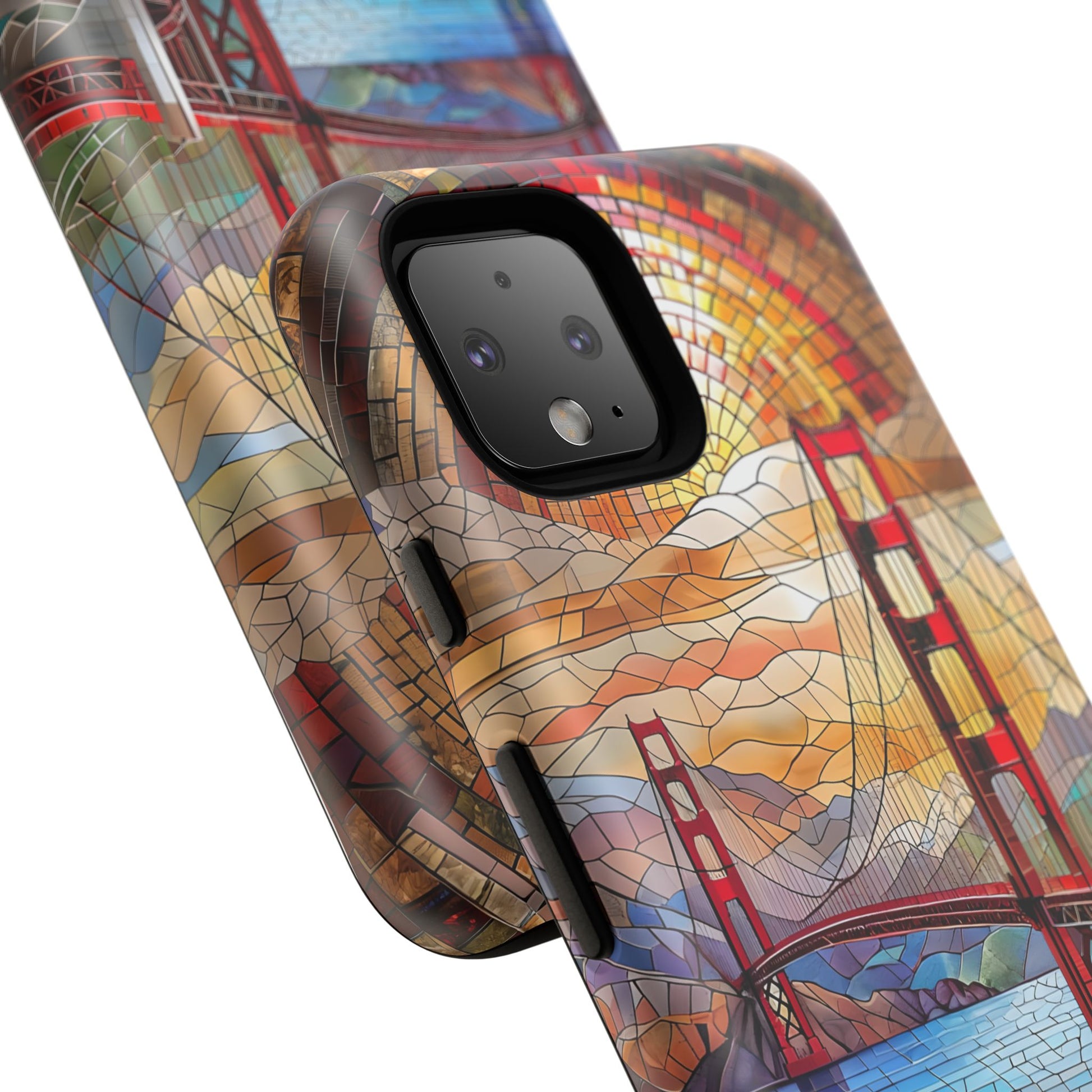 Golden Gate Bridge Phone Case, Artistic Phone Cover, Unique Gift for Travelers, Vibrant Cell Phone Accessory, Nature-Inspired Design