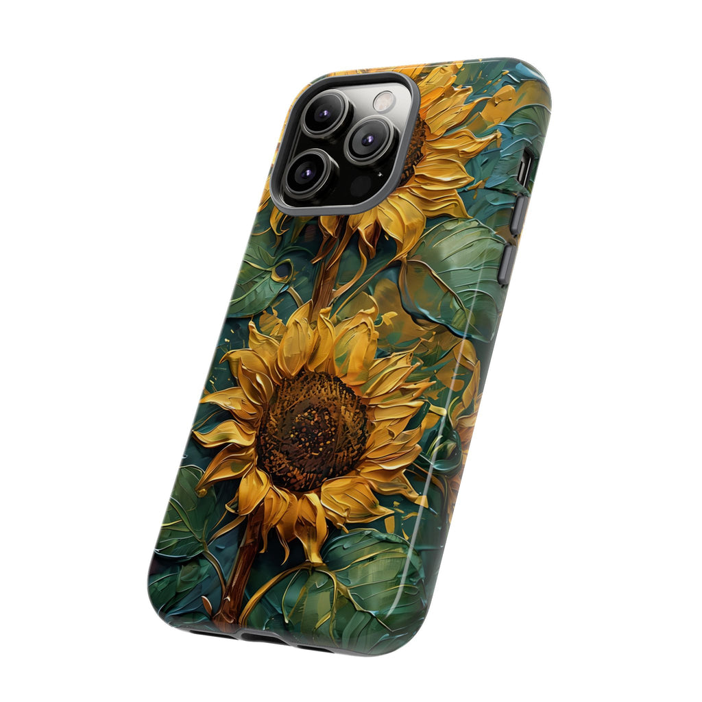 Sunflower Tough Phone Case - Floral Protection, Gift for Nature Lovers, Customizable, Summer Vibes, Eco-Friendly Accessories