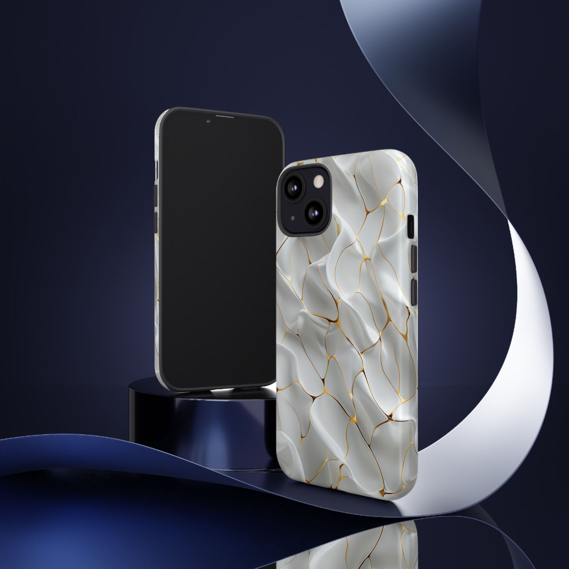 Elegant Phone Case with Golden Accents, Protective Mobile Cover, Stylish Tech Accessory, Perfect Gift for Any Occasion