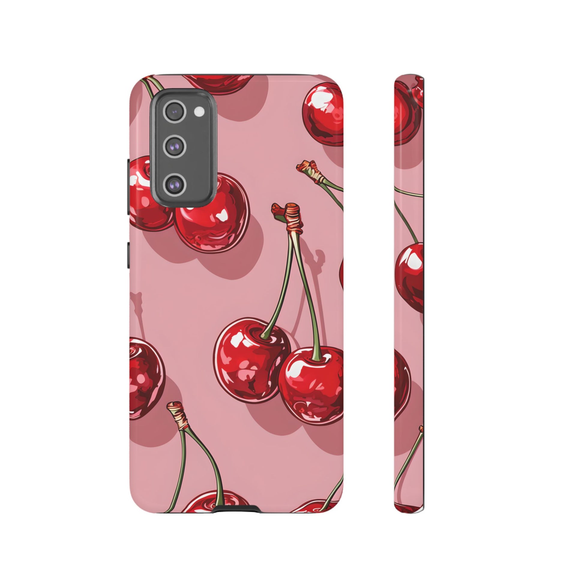 Cherry Blossom Phone Case, Tough Phone Cover, Cute Cherry Design, Summer Vibes, Phone Accessory, Gift for Her
