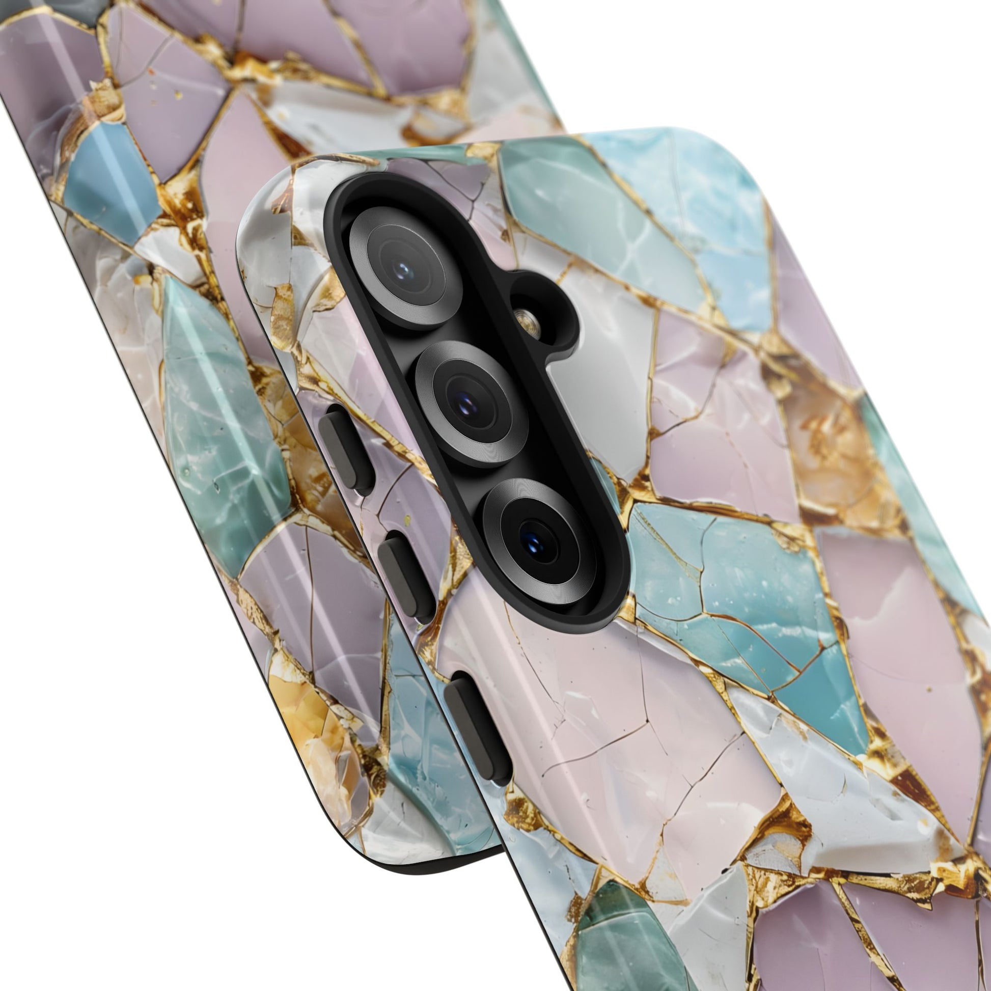 Colorful Phone Case - Tough Cases with Elegant Marble Design, Stylish Cover for Everyday Use, Gift for Her, Tech Accessory