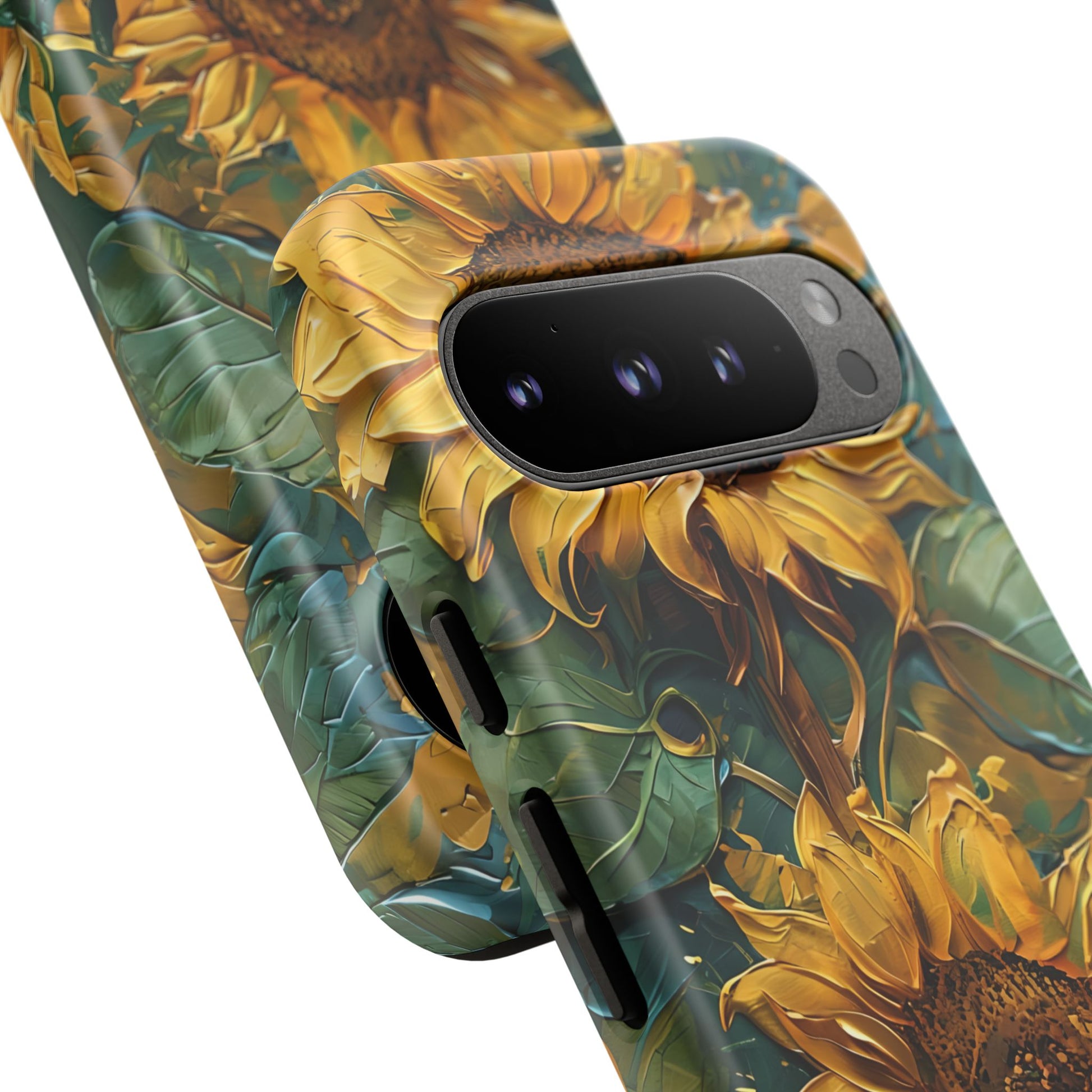 Sunflower Tough Phone Case - Floral Protection, Gift for Nature Lovers, Customizable, Summer Vibes, Eco-Friendly Accessories