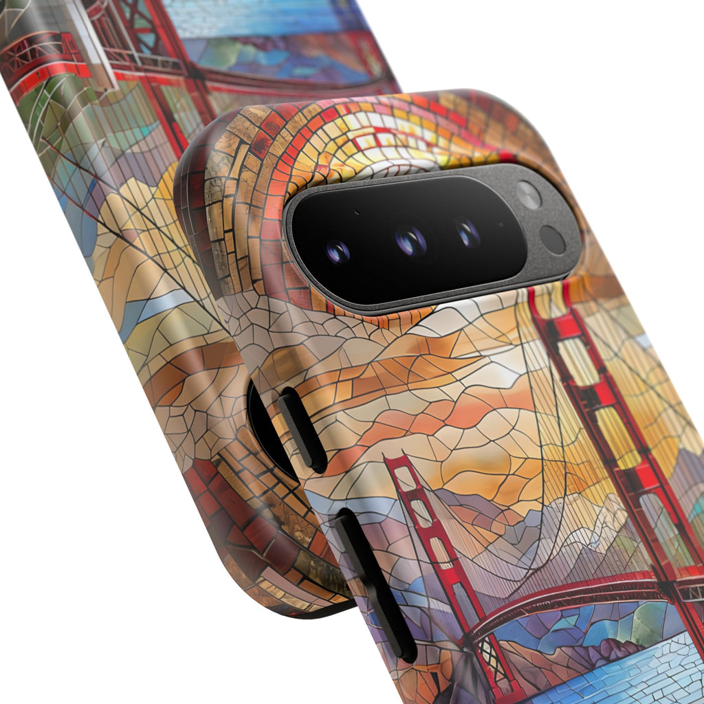 Golden Gate Bridge Phone Case, Artistic Phone Cover, Unique Gift for Travelers, Vibrant Cell Phone Accessory, Nature-Inspired Design