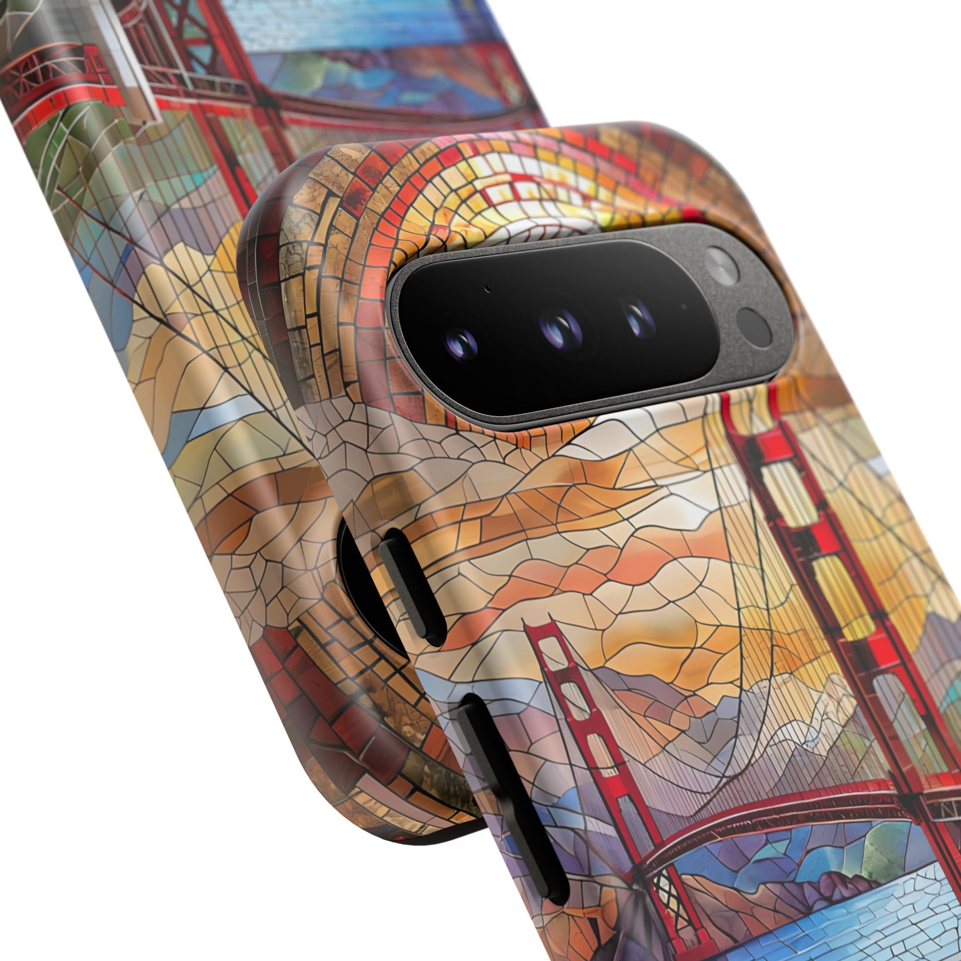 Golden Gate Bridge Phone Case, Artistic Phone Cover, Unique Gift for Travelers, Vibrant Cell Phone Accessory, Nature-Inspired Design