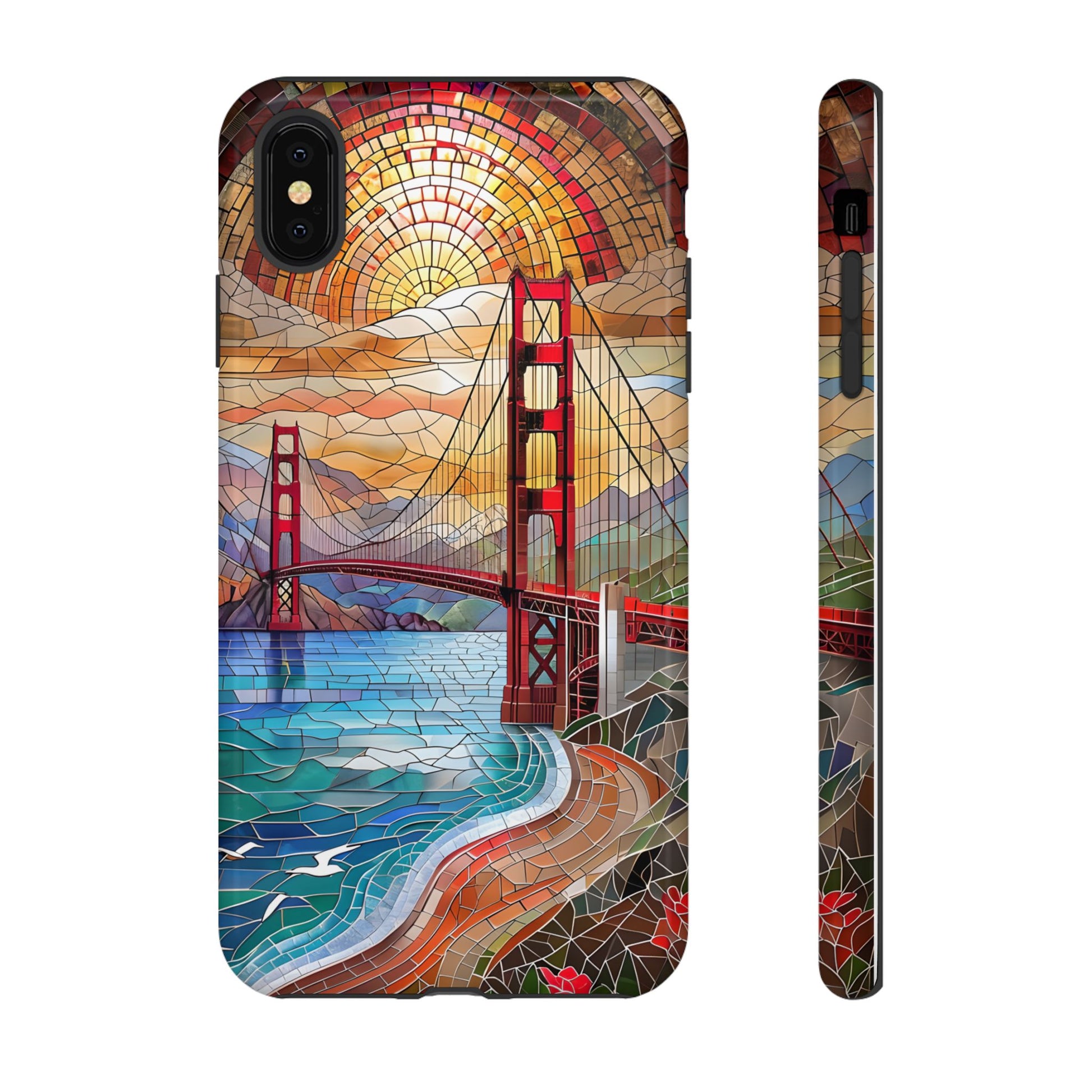 Golden Gate Bridge Phone Case, Artistic Phone Cover, Unique Gift for Travelers, Vibrant Cell Phone Accessory, Nature-Inspired Design
