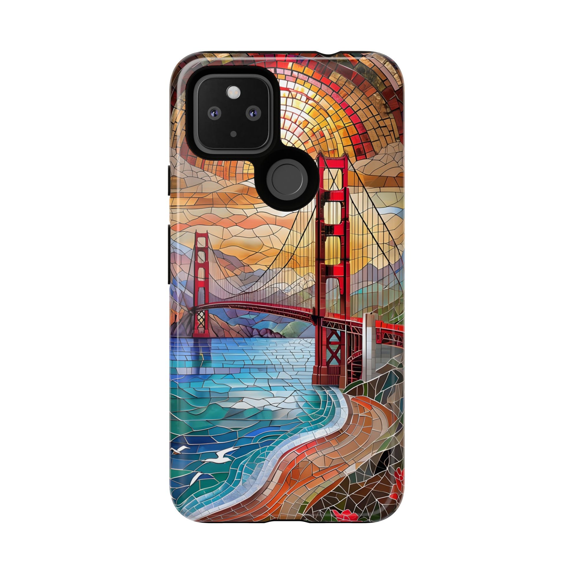Golden Gate Bridge Phone Case, Artistic Phone Cover, Unique Gift for Travelers, Vibrant Cell Phone Accessory, Nature-Inspired Design