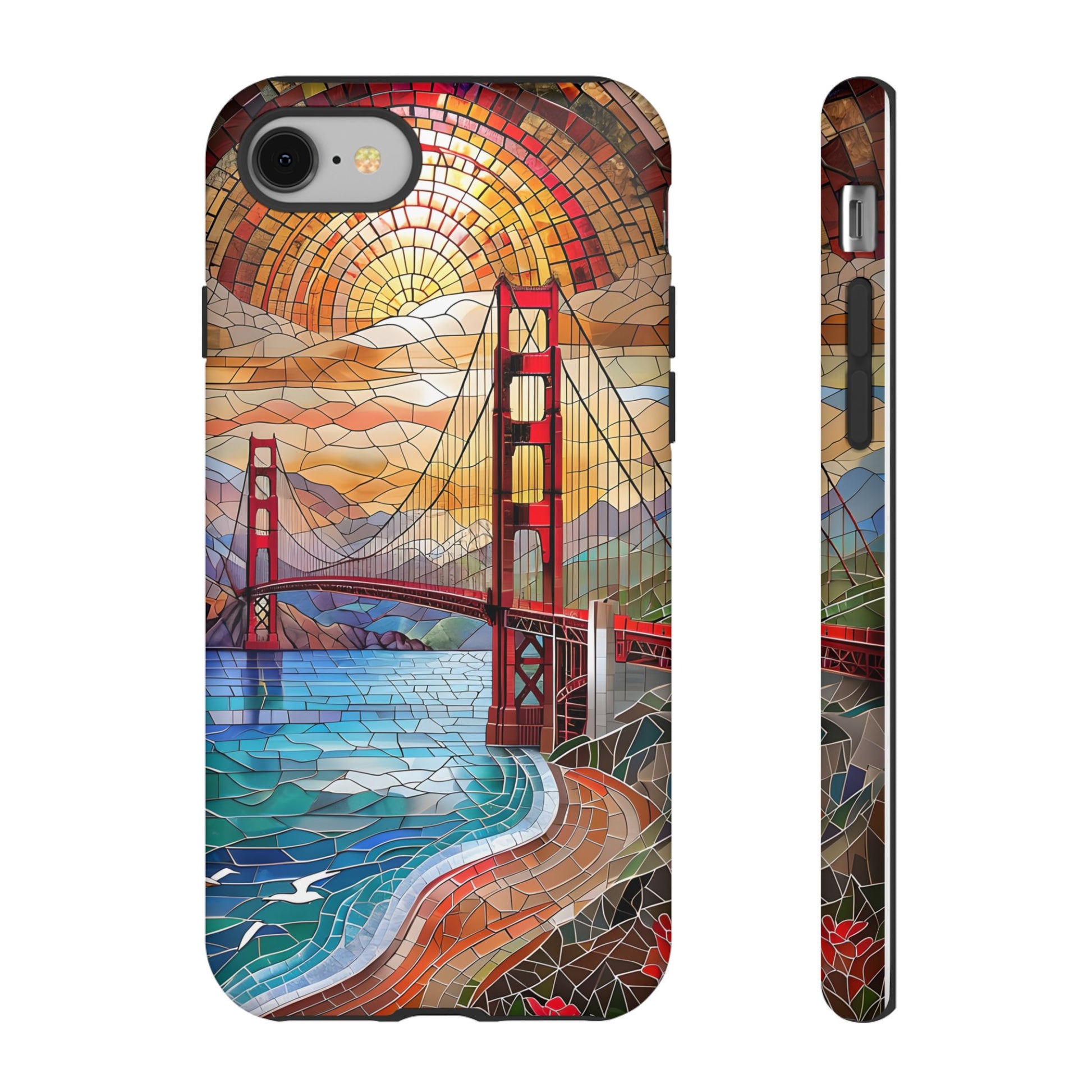 Golden Gate Bridge Phone Case, Artistic Phone Cover, Unique Gift for Travelers, Vibrant Cell Phone Accessory, Nature-Inspired Design