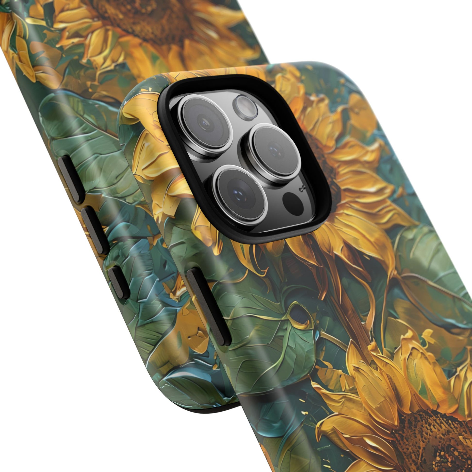 Sunflower Tough Phone Case - Floral Protection, Gift for Nature Lovers, Customizable, Summer Vibes, Eco-Friendly Accessories