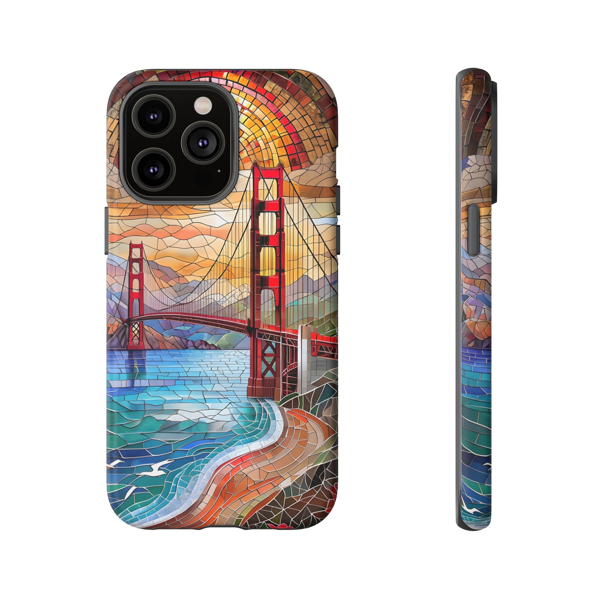 Golden Gate Bridge Phone Case, Artistic Phone Cover, Unique Gift for Travelers, Vibrant Cell Phone Accessory, Nature-Inspired Design