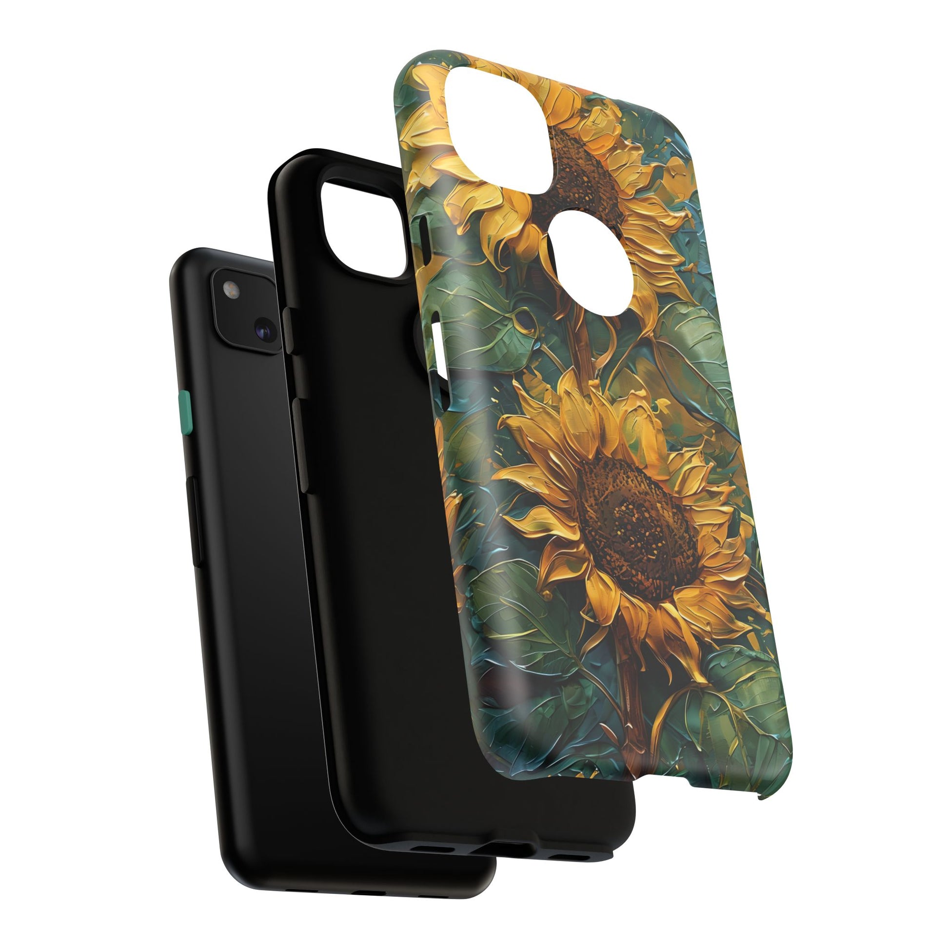 Sunflower Tough Phone Case - Floral Protection, Gift for Nature Lovers, Customizable, Summer Vibes, Eco-Friendly Accessories