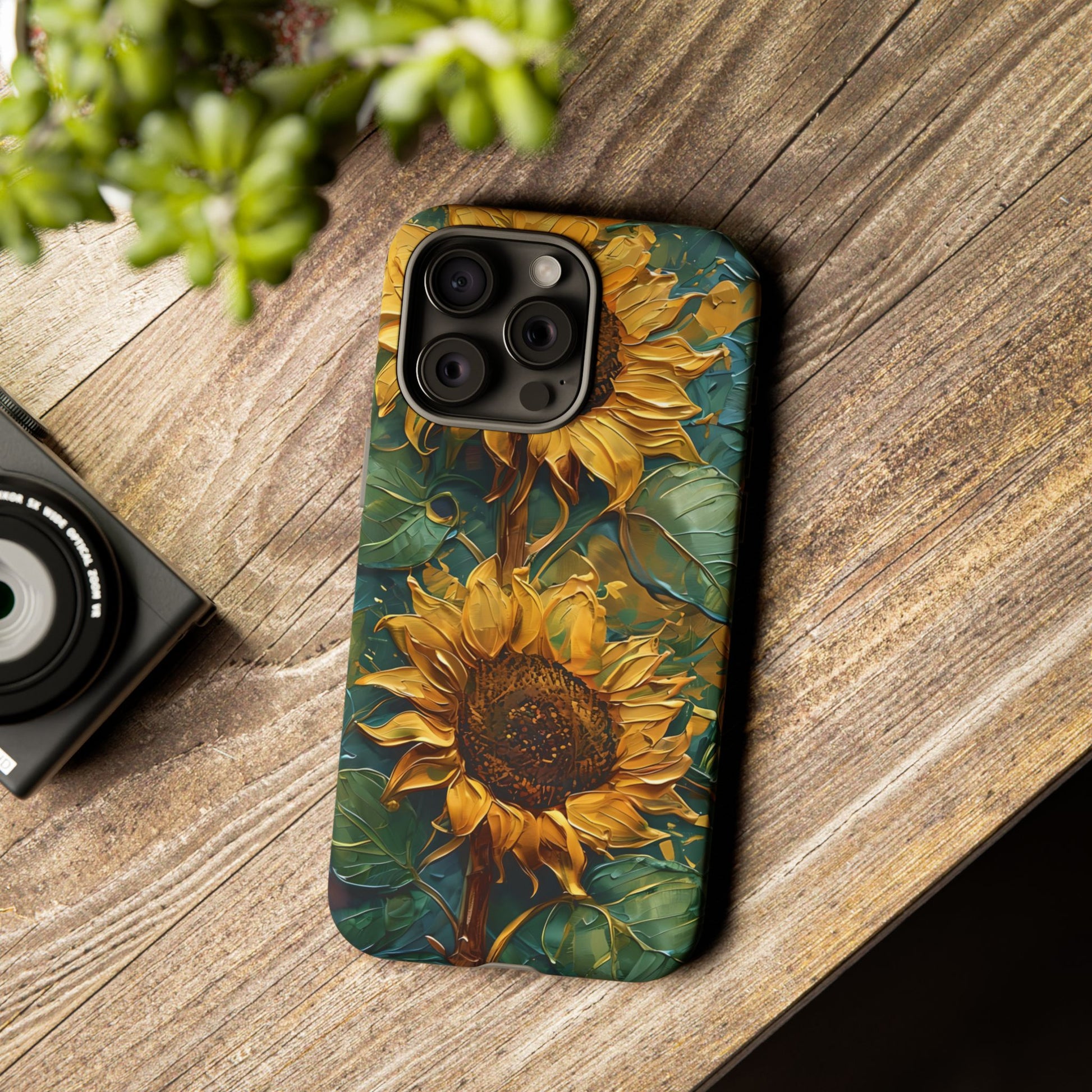 Sunflower Tough Phone Case - Floral Protection, Gift for Nature Lovers, Customizable, Summer Vibes, Eco-Friendly Accessories