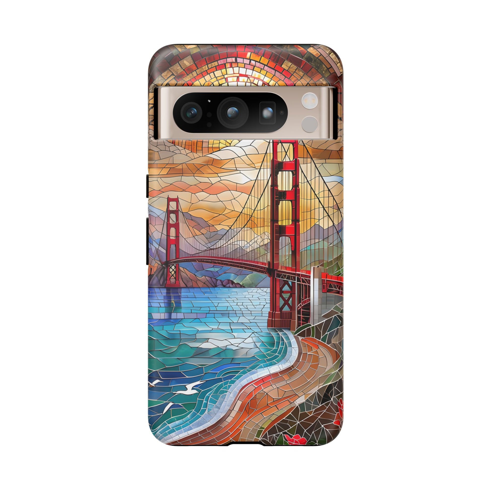 Golden Gate Bridge Phone Case, Artistic Phone Cover, Unique Gift for Travelers, Vibrant Cell Phone Accessory, Nature-Inspired Design