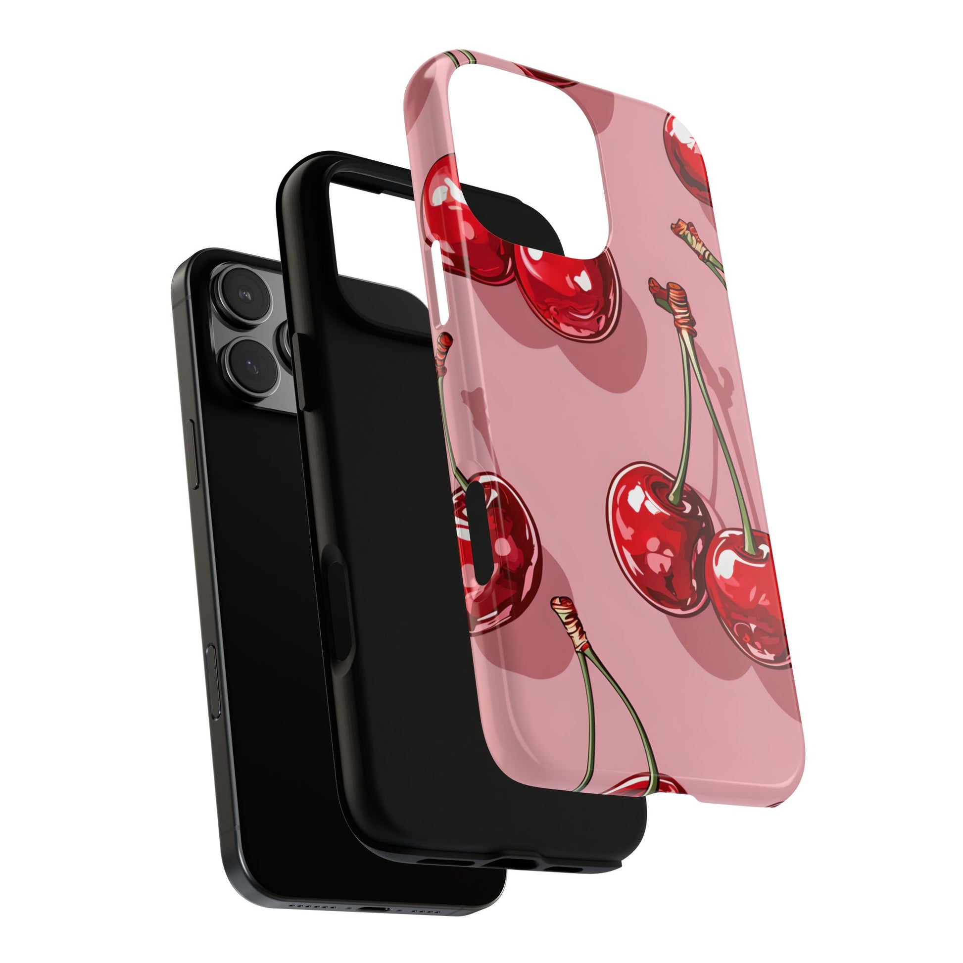 Cherry Blossom Phone Case, Tough Phone Cover, Cute Cherry Design, Summer Vibes, Phone Accessory, Gift for Her