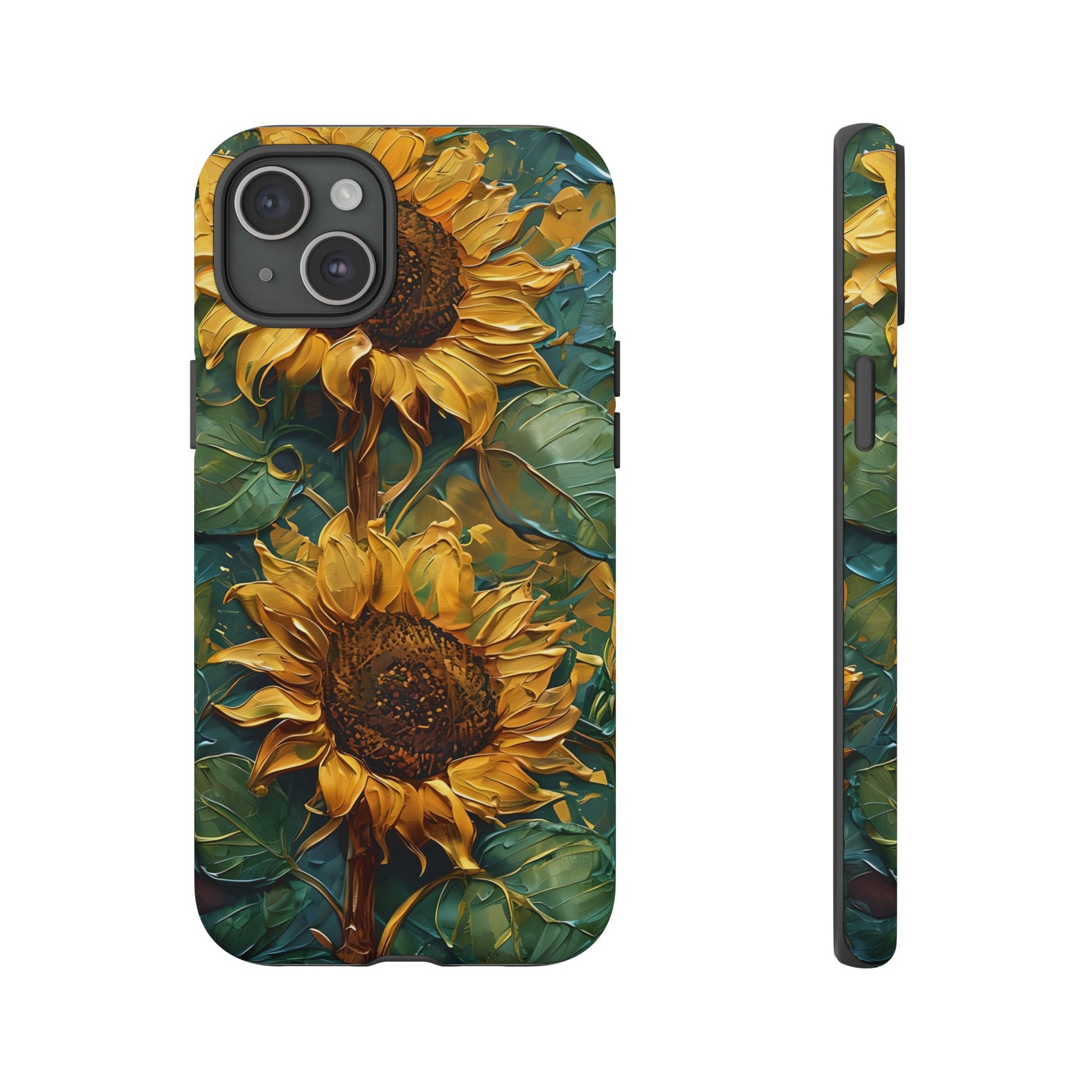 Sunflower Tough Phone Case - Floral Protection, Gift for Nature Lovers, Customizable, Summer Vibes, Eco-Friendly Accessories