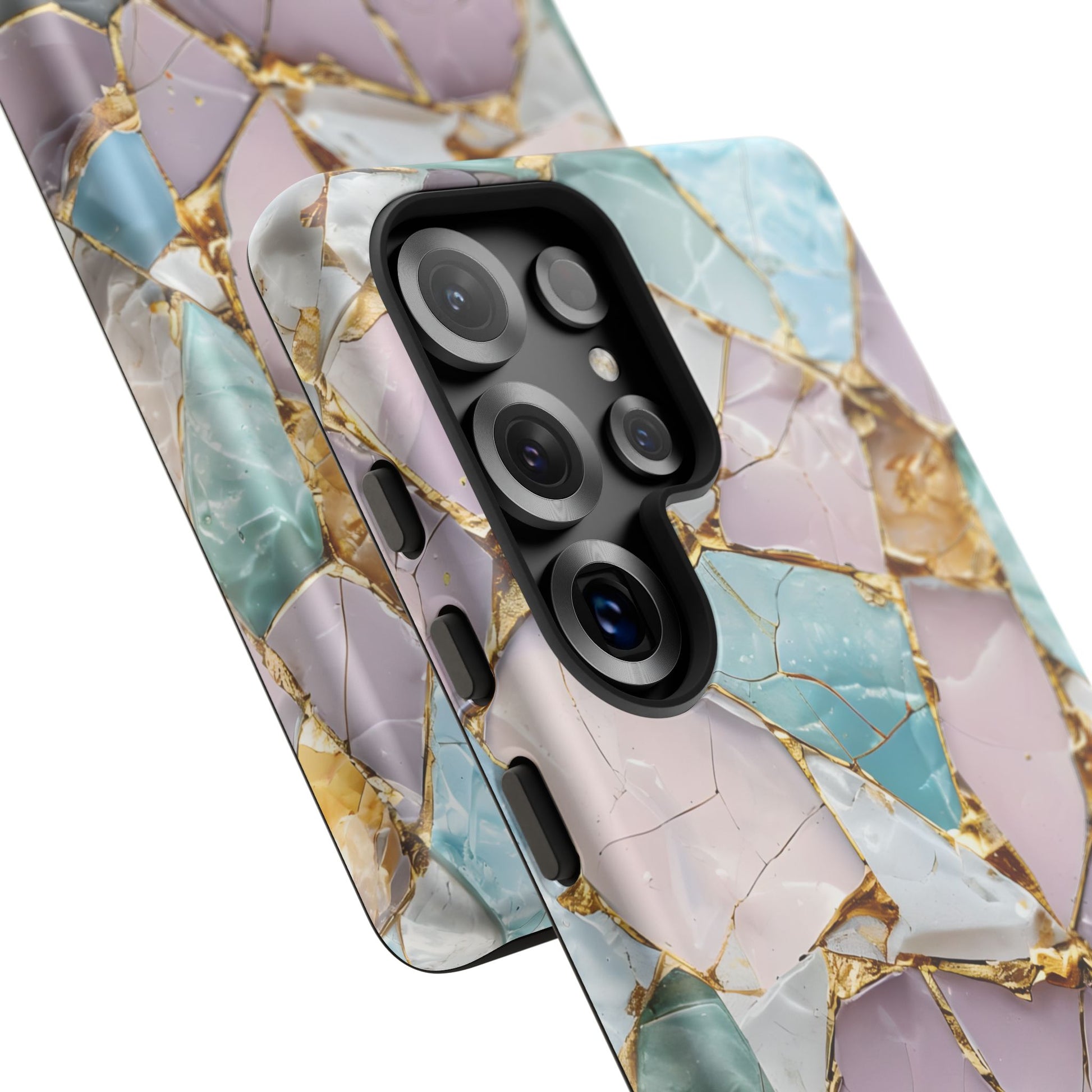 Colorful Phone Case - Tough Cases with Elegant Marble Design, Stylish Cover for Everyday Use, Gift for Her, Tech Accessory
